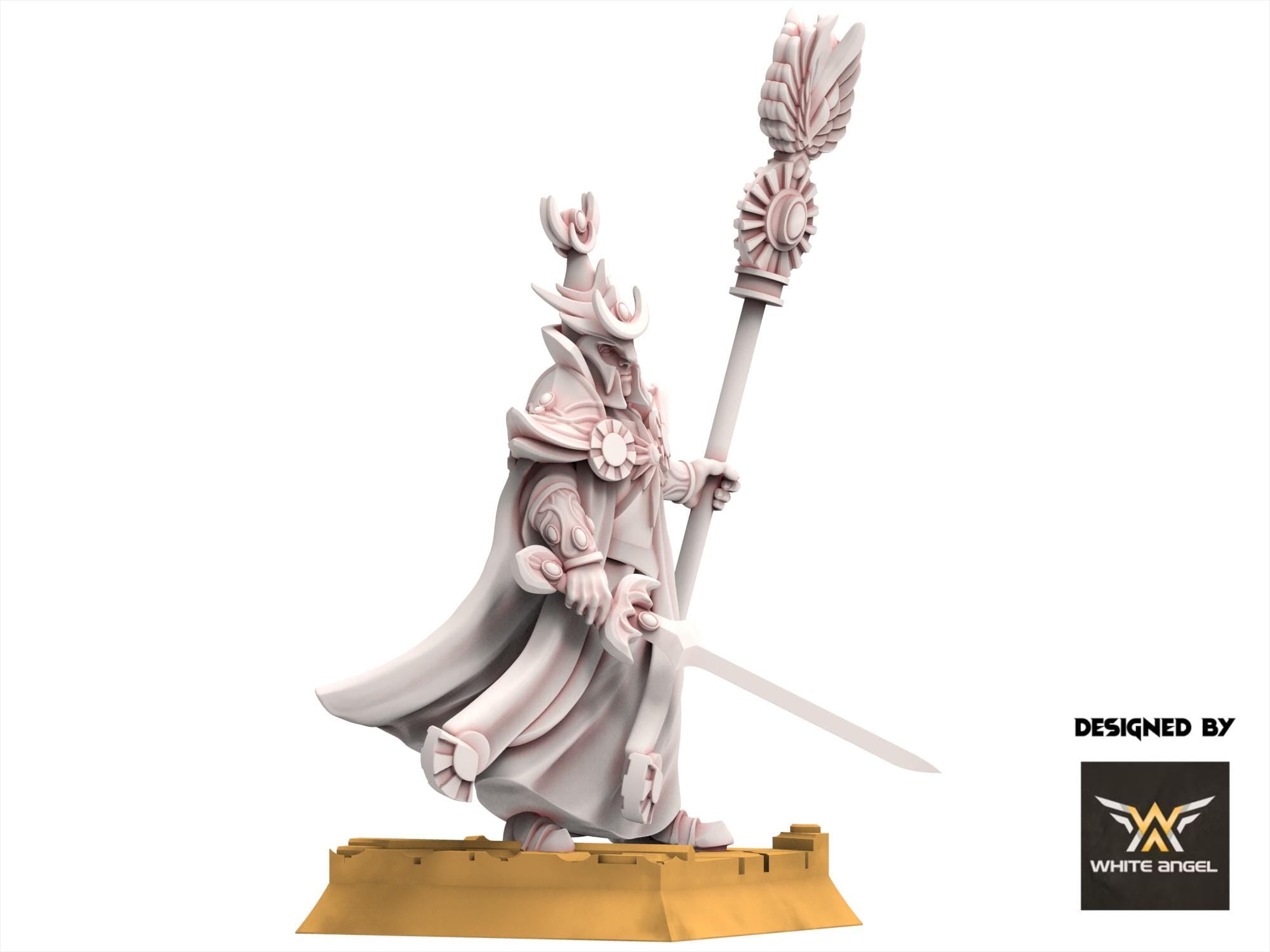 Hight Elves - Archmage of the Sun - White Angel Miniatures