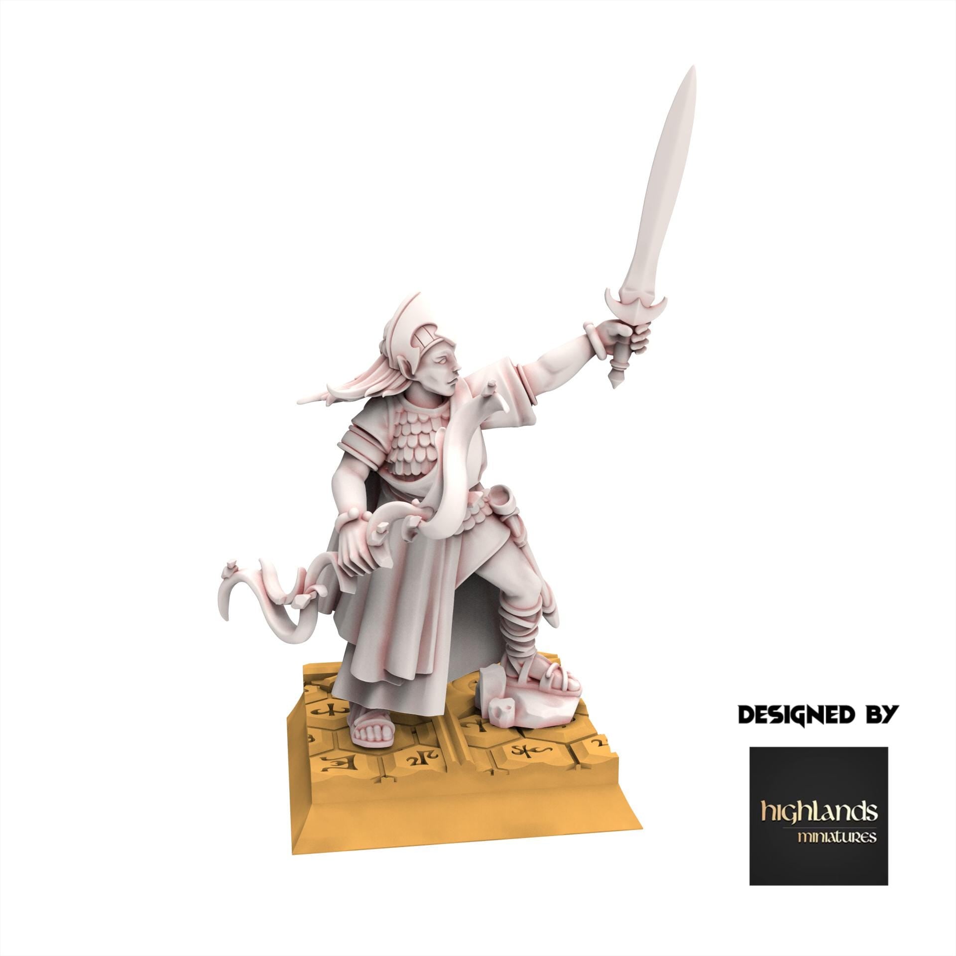 Hight Elves - Maids - Aegean - Highlands Miniatures