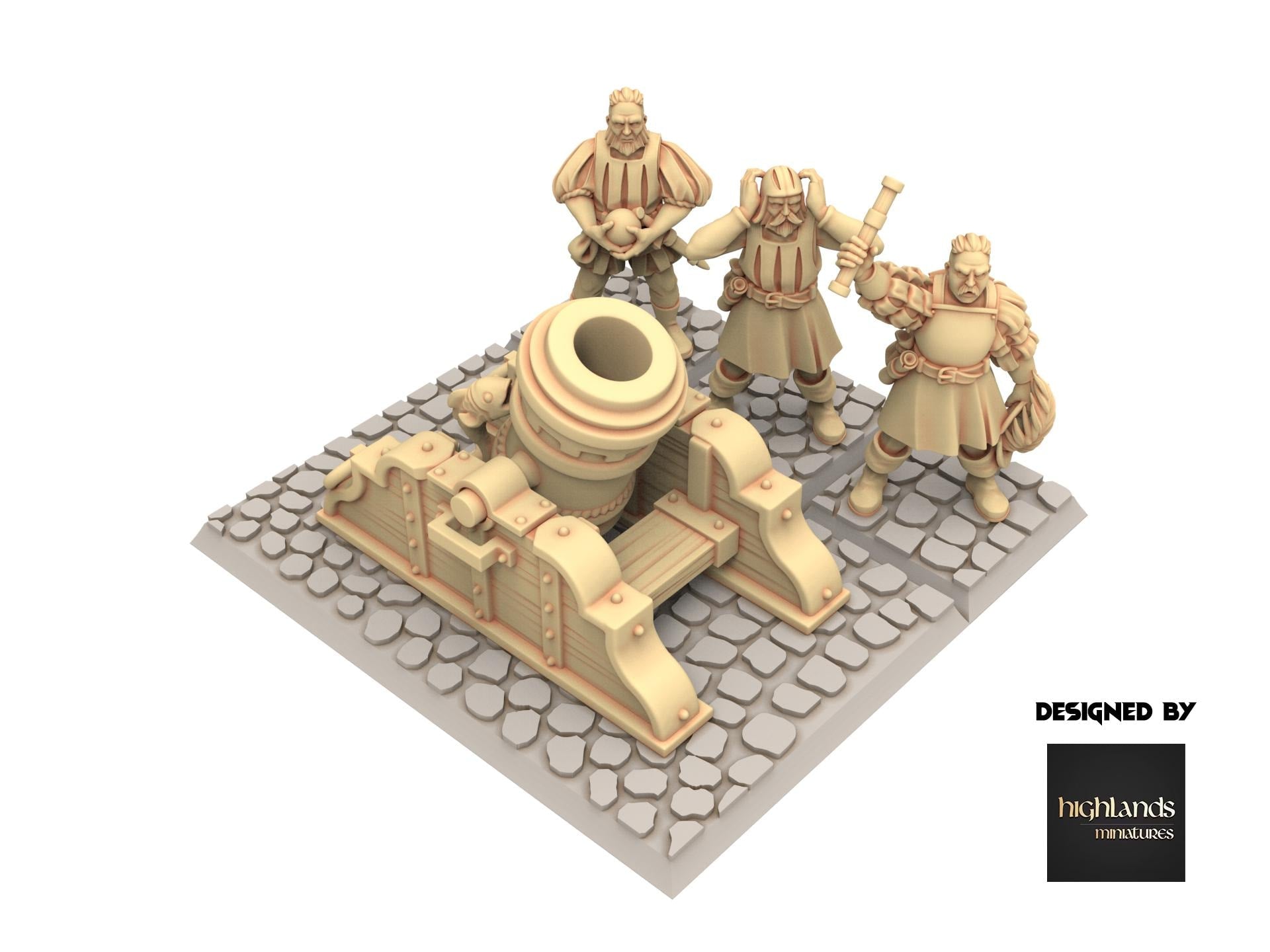 Imperial Fantasy - Volley Gun, Imperial artillery - Sunland - Highlands Miniatures