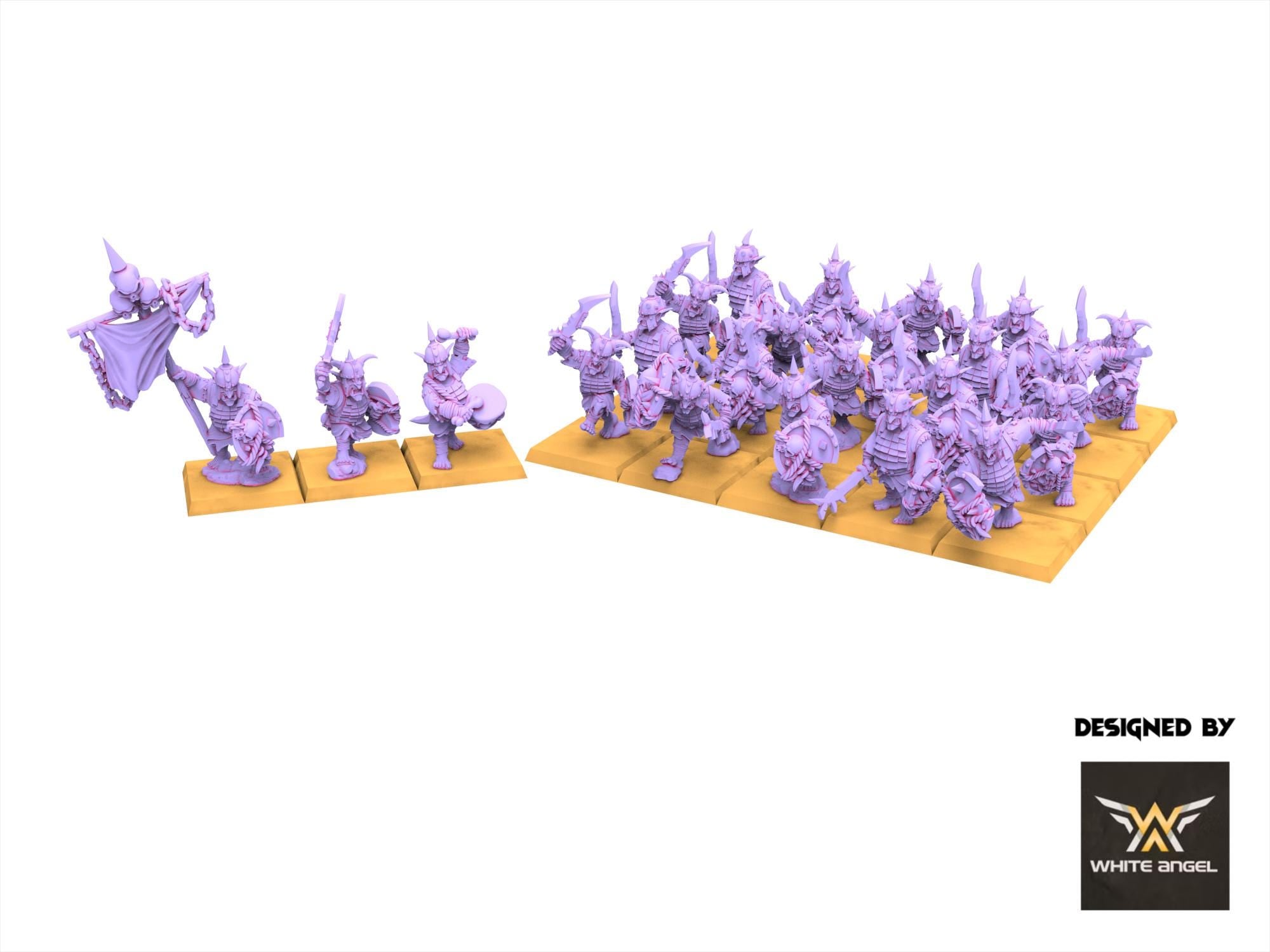 Chaos Dwarves - Infernal Goblin - Infernal Dwarves - White Angel Miniatures