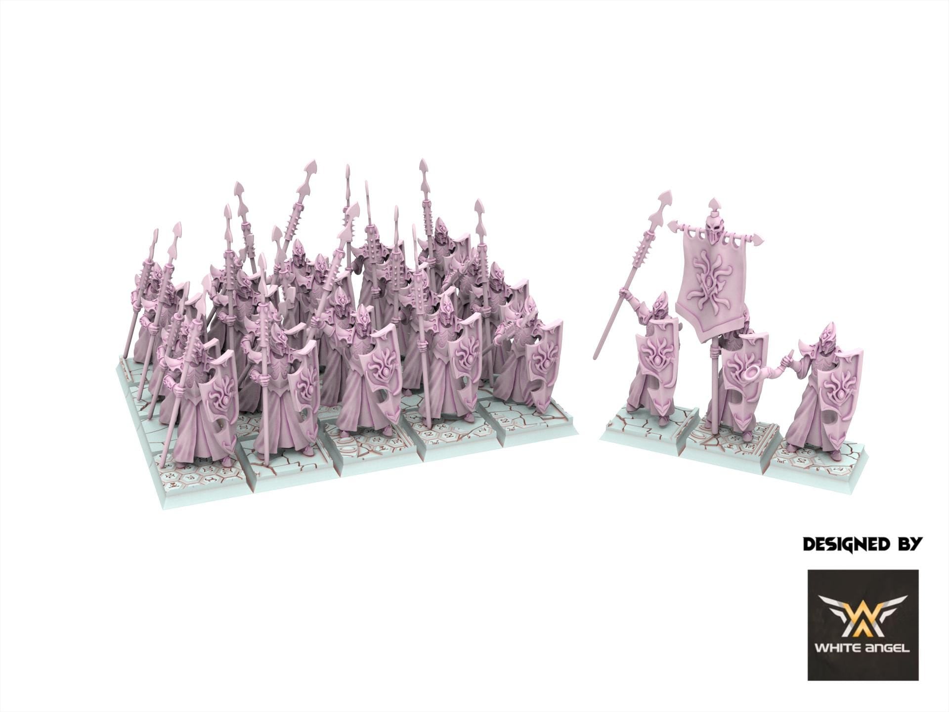 Dark Elves - Harpoon Guards - Slaves of Darkness - White Angel Miniatures