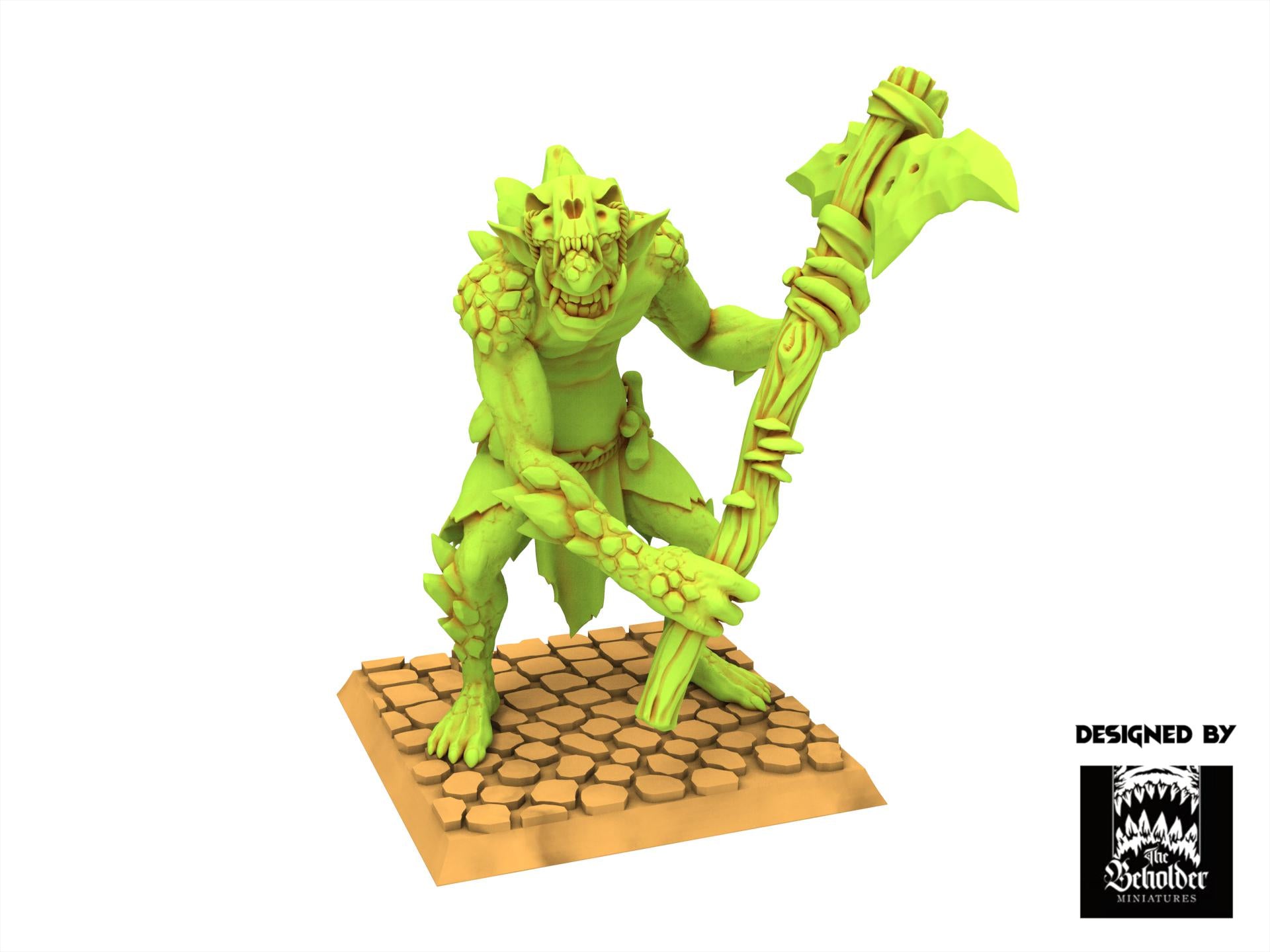 Orc & Goblin - Rock Trolls - The Black horde - The Beholder Miniatures