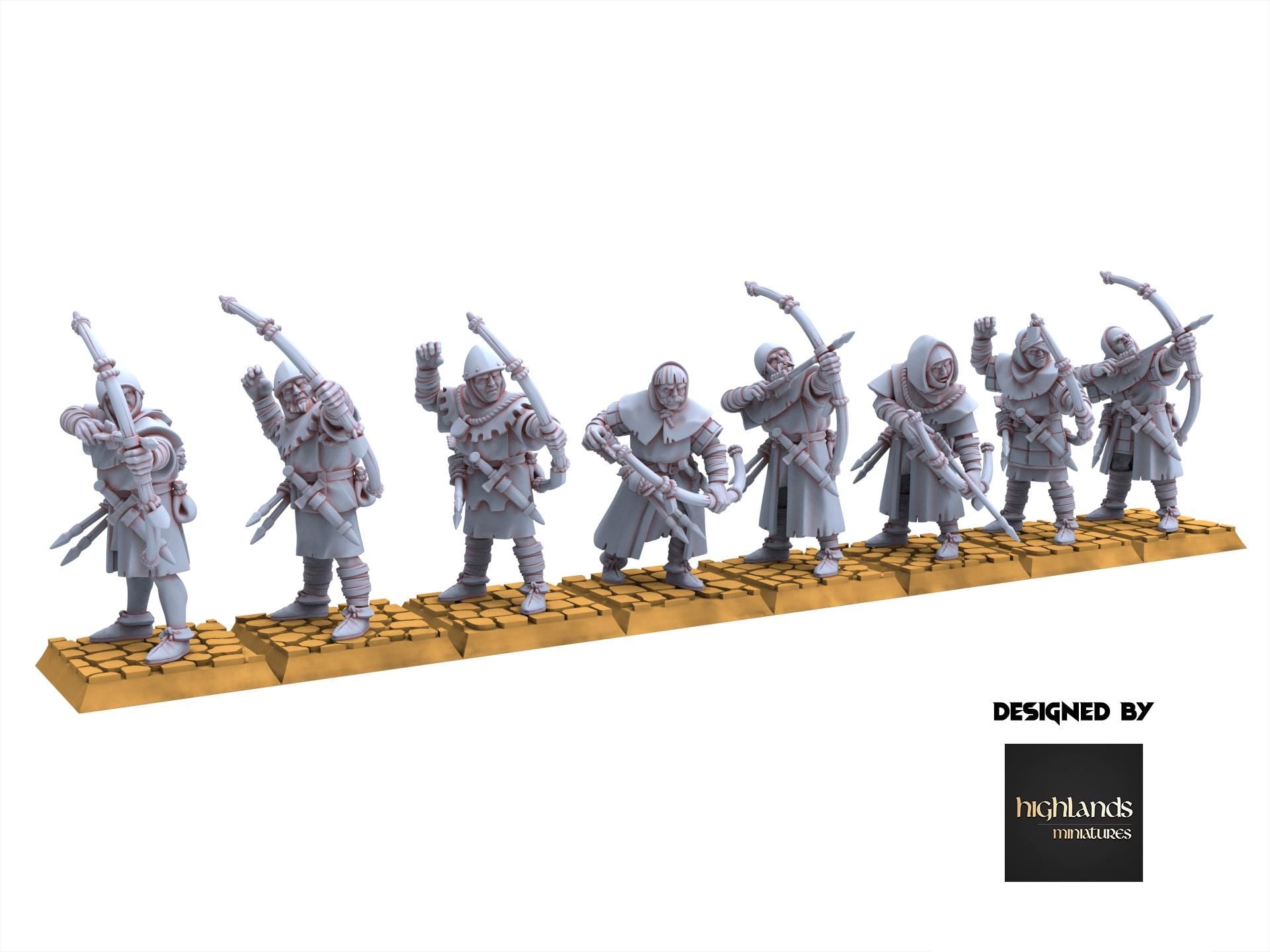 Arthurian Knights - Archer - Gallia - Highlands Miniatures
