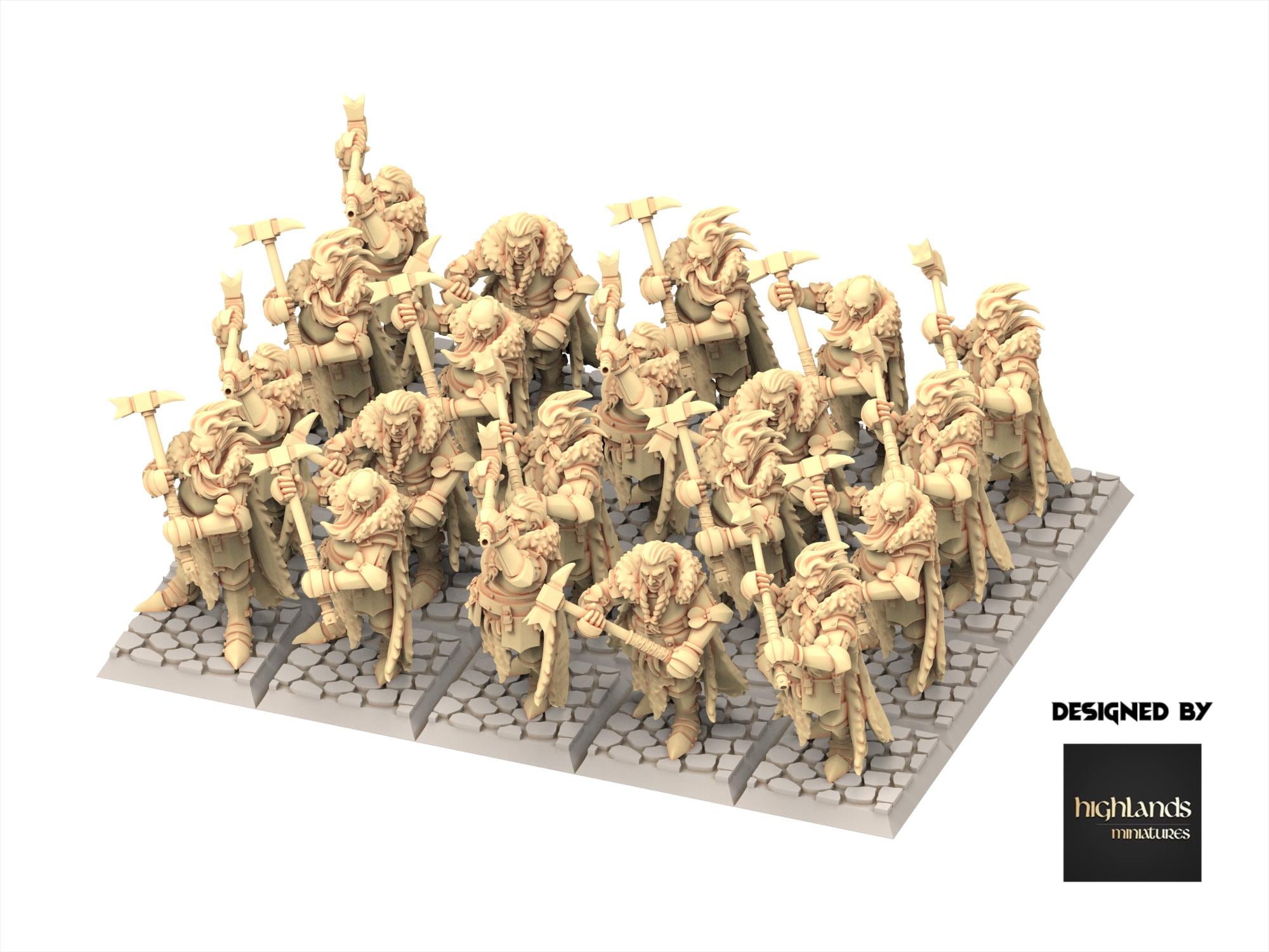 Imperial Fantasy - Mergenheim knights on foot - Sunland - Highlands Miniatures