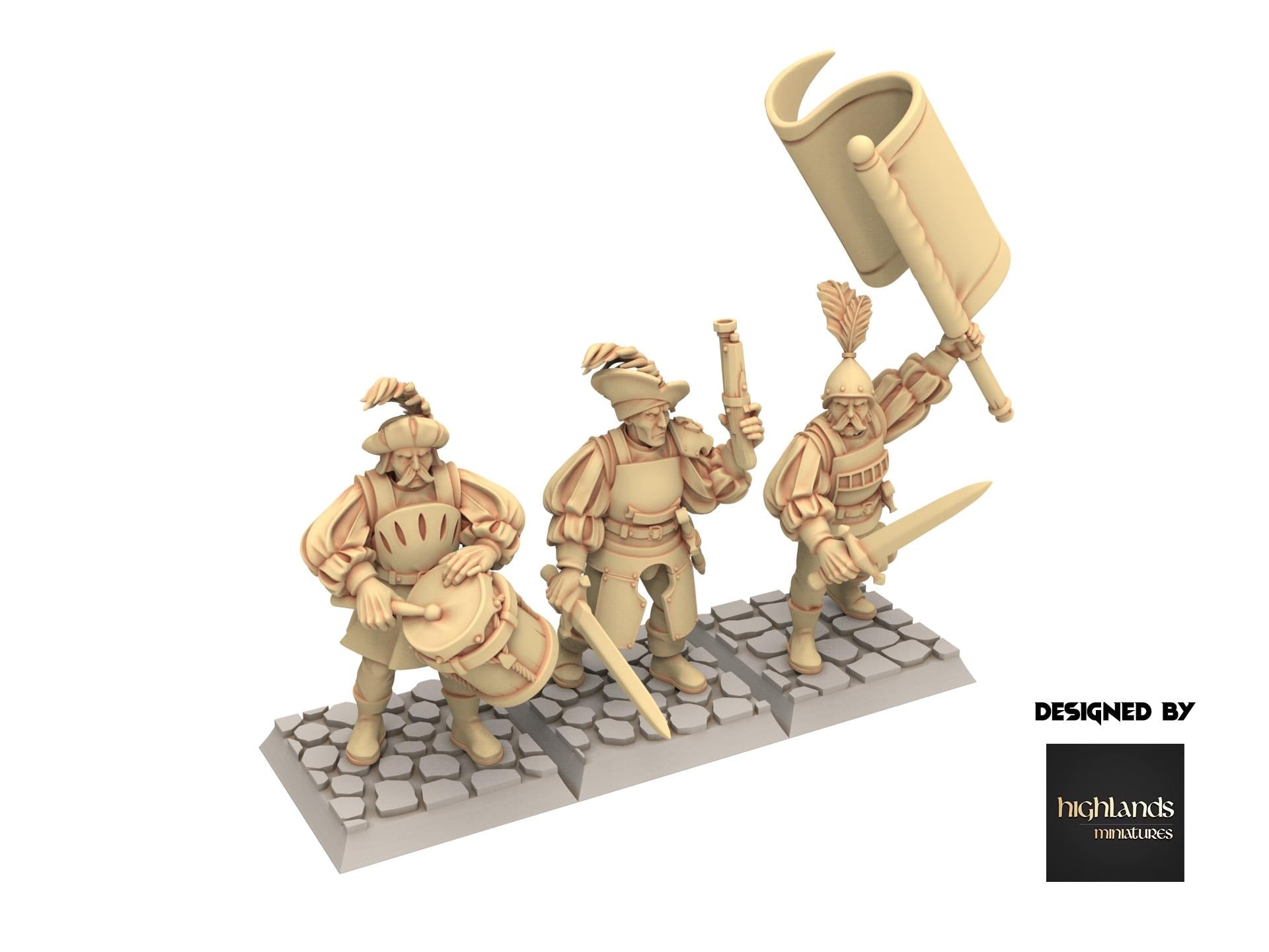 Imperial Fantasy - Halberdsmen - Sunland - Highlands Miniatures
