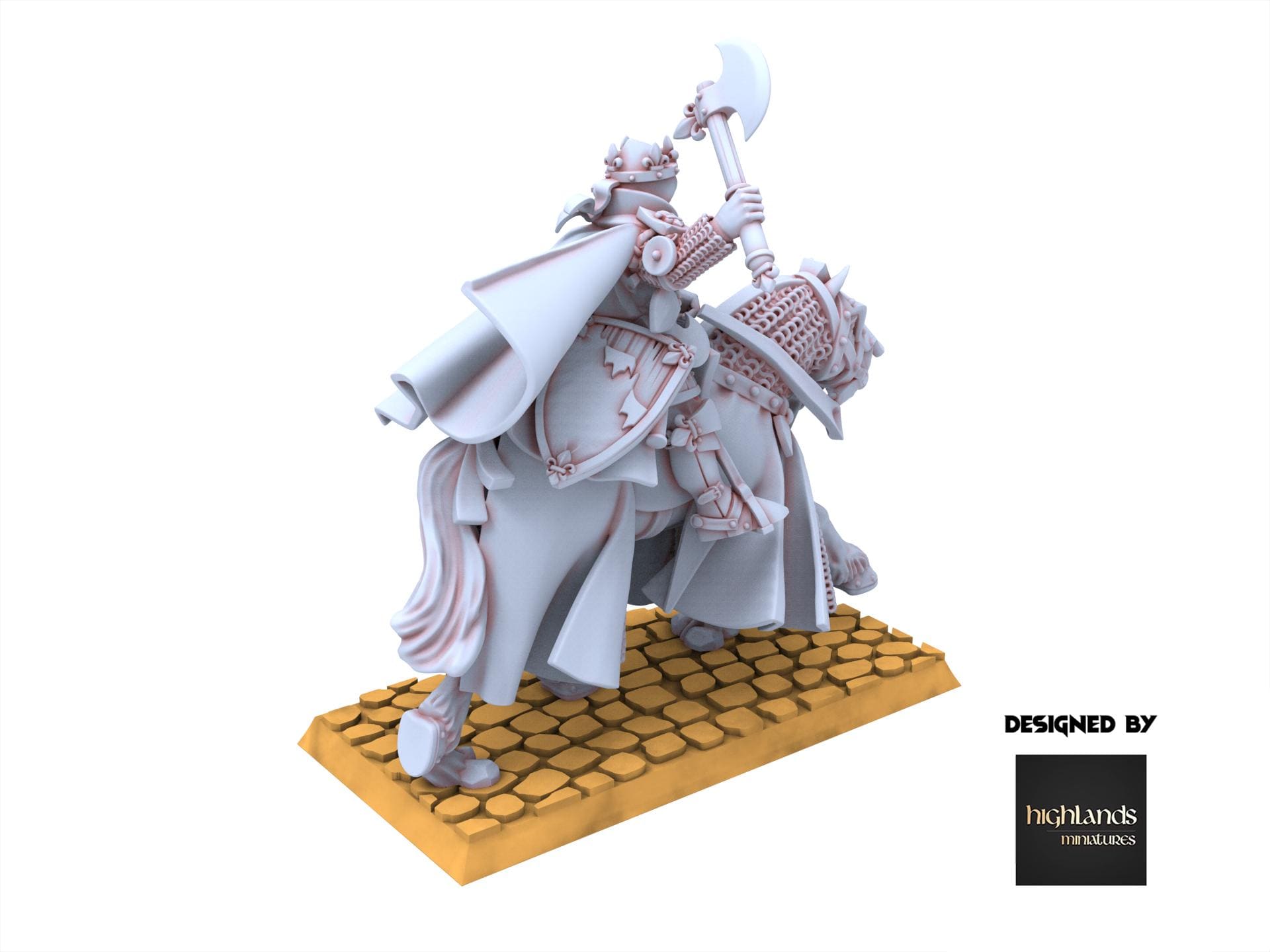 Arthurian Knights - Duke on Horse - Gallia - Highlands Miniatures