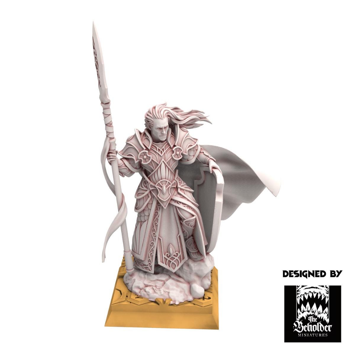 Hight Elves - Commander Polomhir - Silvermoor - The Beholder Miniatures