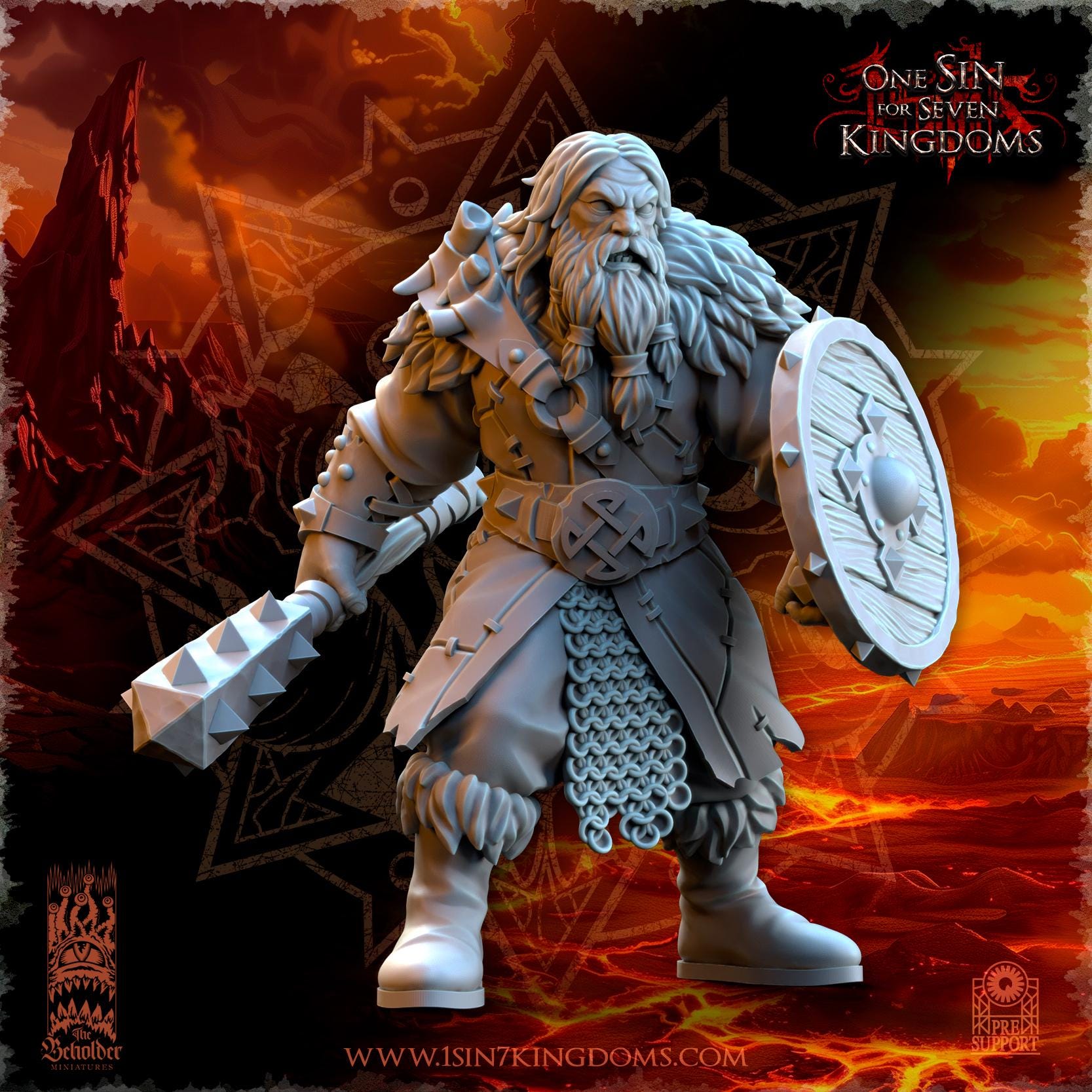 Fantasy Chaos - Northern Reavers - Realms of Mayhem - Beholder Miniature