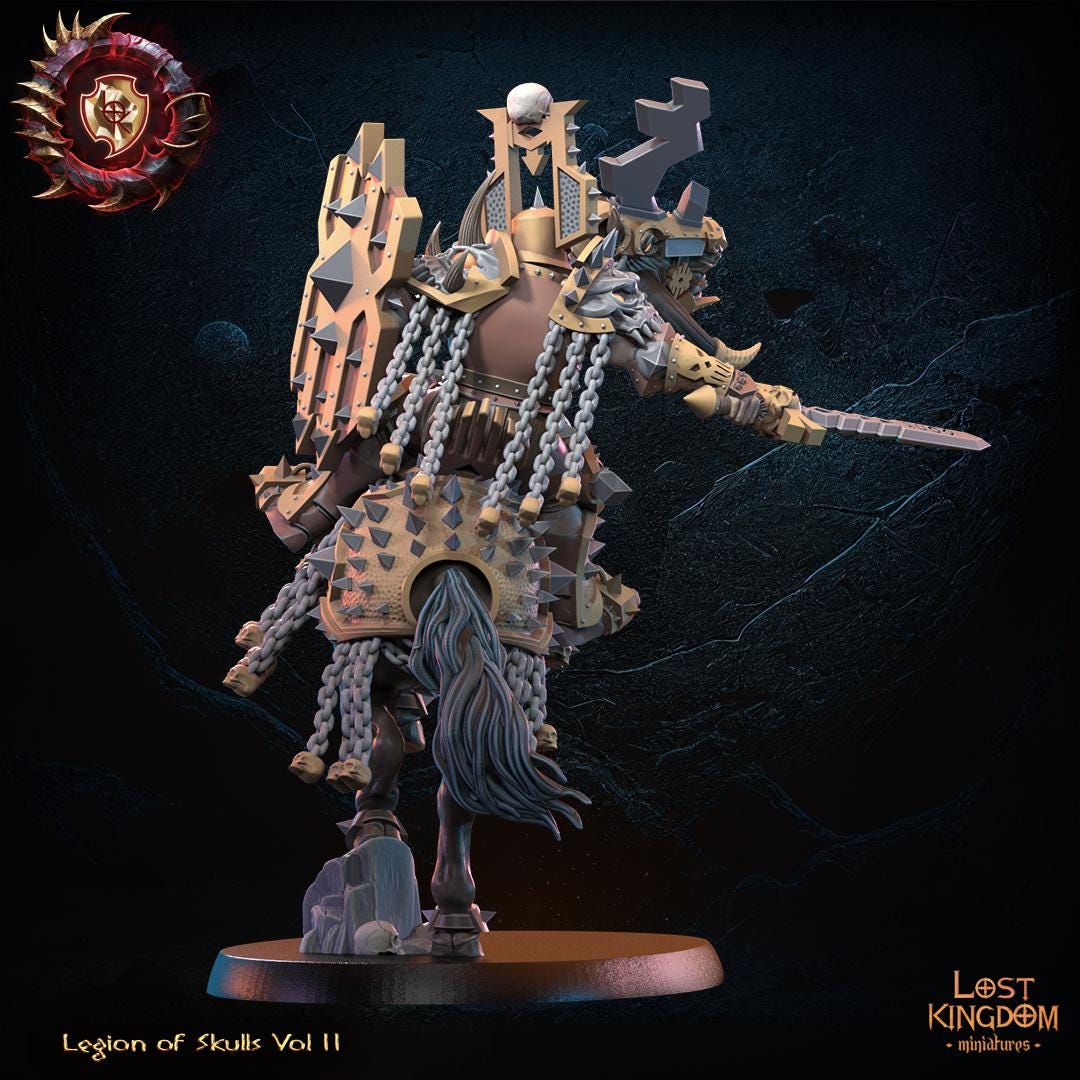 Fantasy Chaos - Blood God Champion Mounted - Lost Kingdom Miniatures