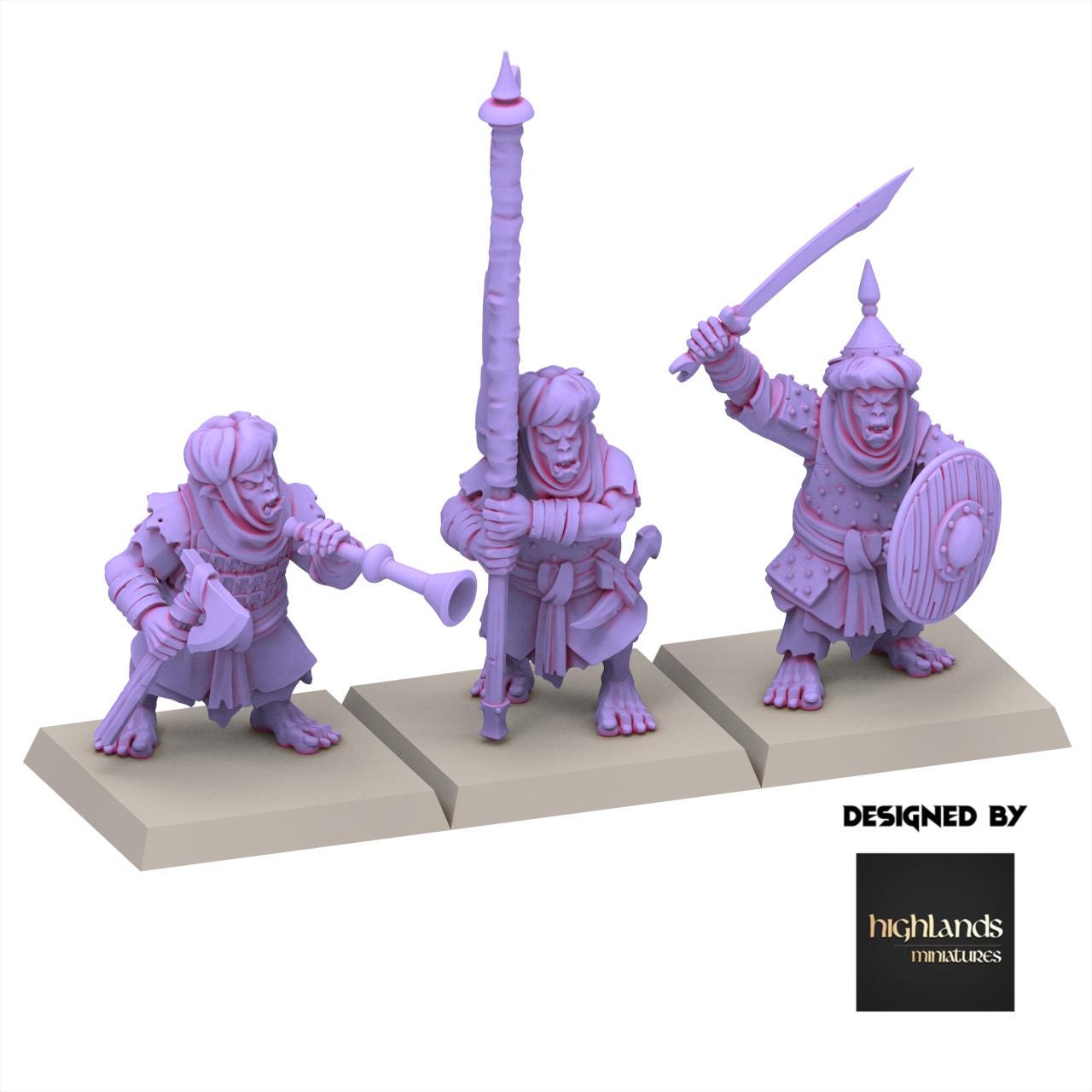 Chaos Dwarves - Hobgoblin Warrior - Sons of Marduk - Highlands Miniatures