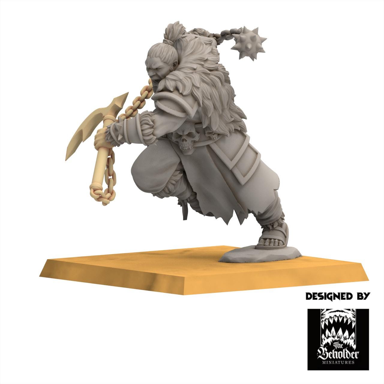 East Empire - Altan, Mecenary Ogre Boss - Astarii Dynasty - The Beholder Miniatures