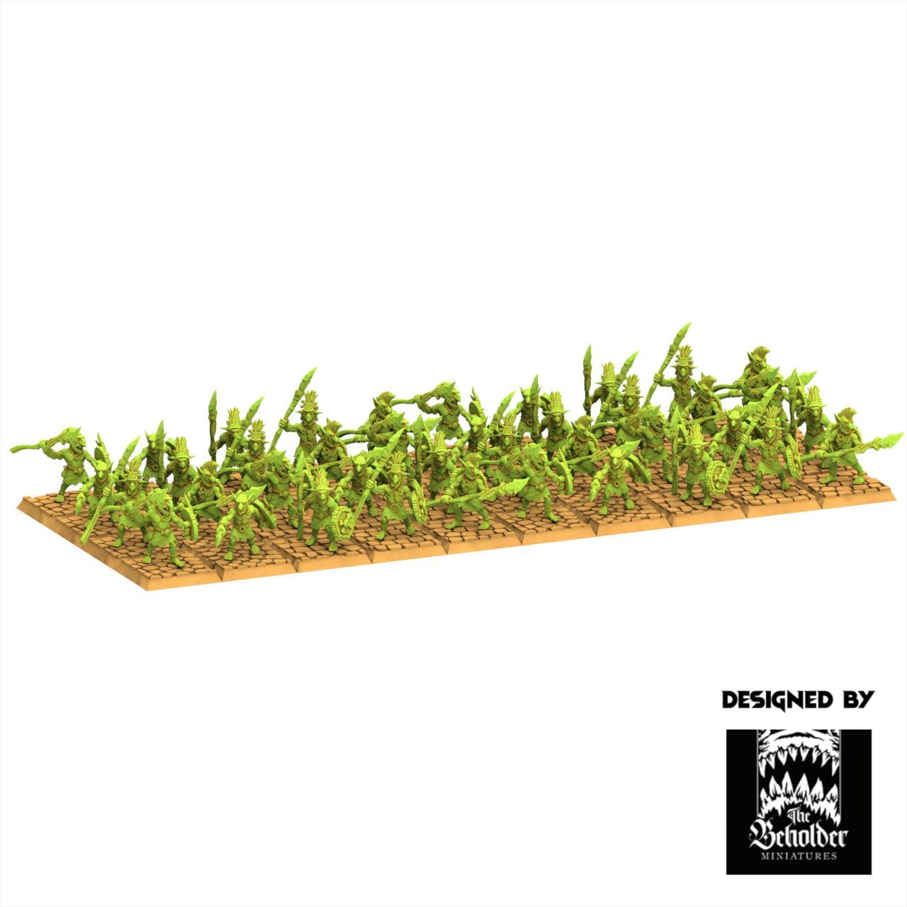 Orc & Goblin - Goblins Jungle Warriors - The Black horde - The Beholder Miniatures