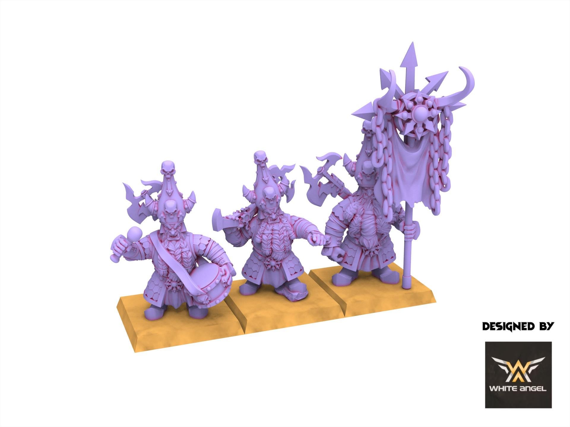 Chaos Dwarves - Infernal Whistle - Infernal Dwarves - White Angel Miniatures
