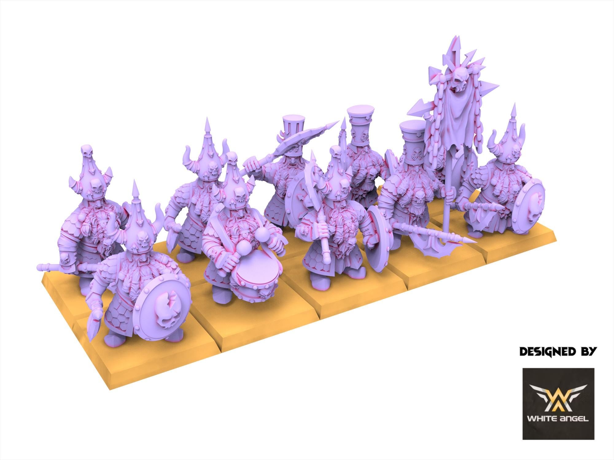 Chaos Dwarves - Infernal guard - Infernal Dwarves - White Angel Miniatures