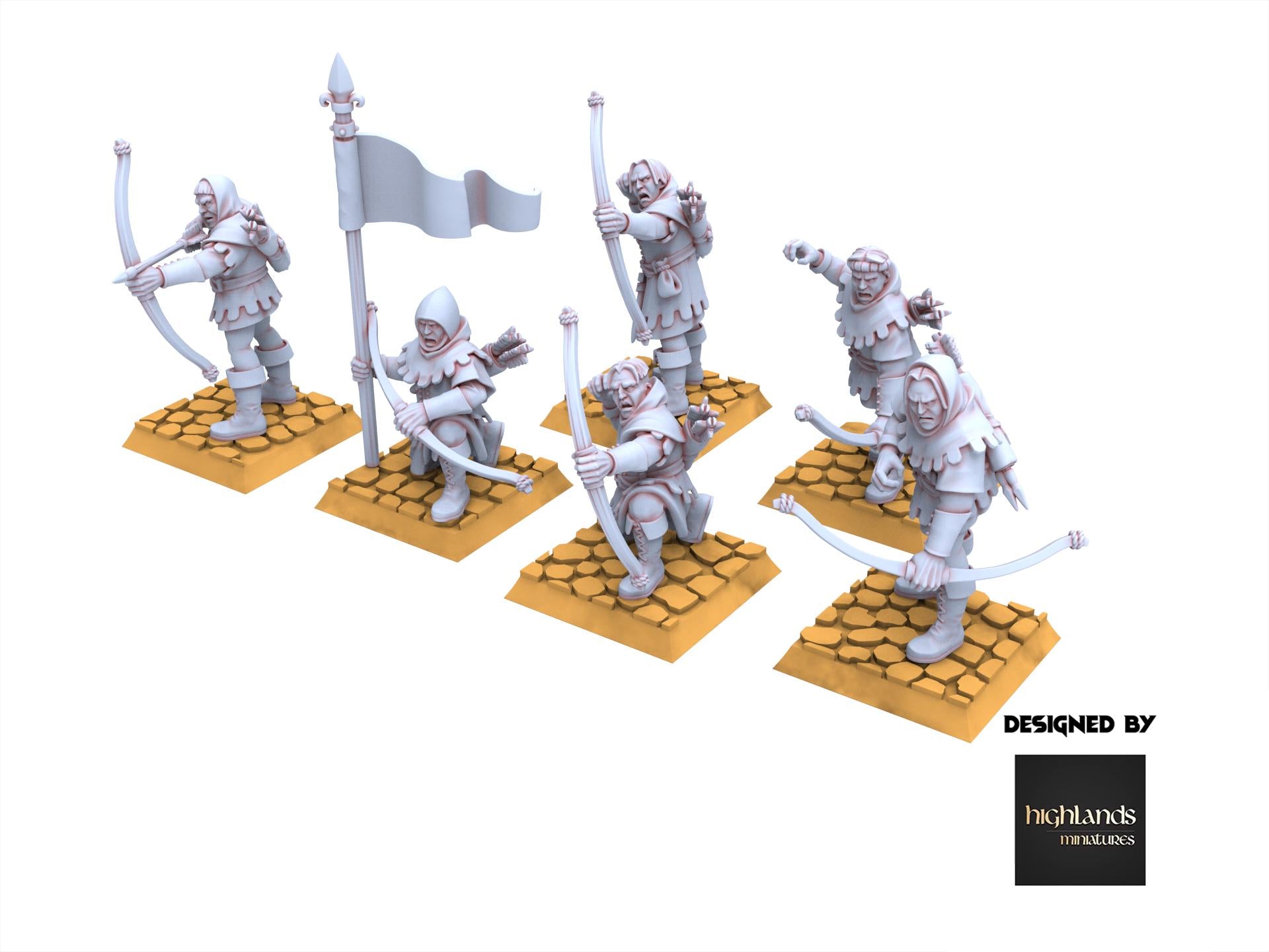Arthurian Knights - Sherwood Archers & Heroes - Gallia - Highlands Miniatures
