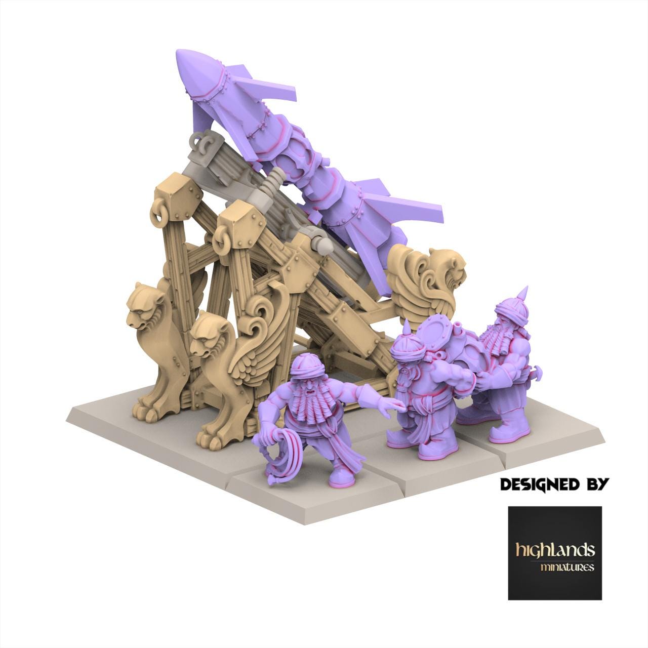 Chaos Dwarves - Rocket Launcher - Sons of Marduk - Highlands Miniatures