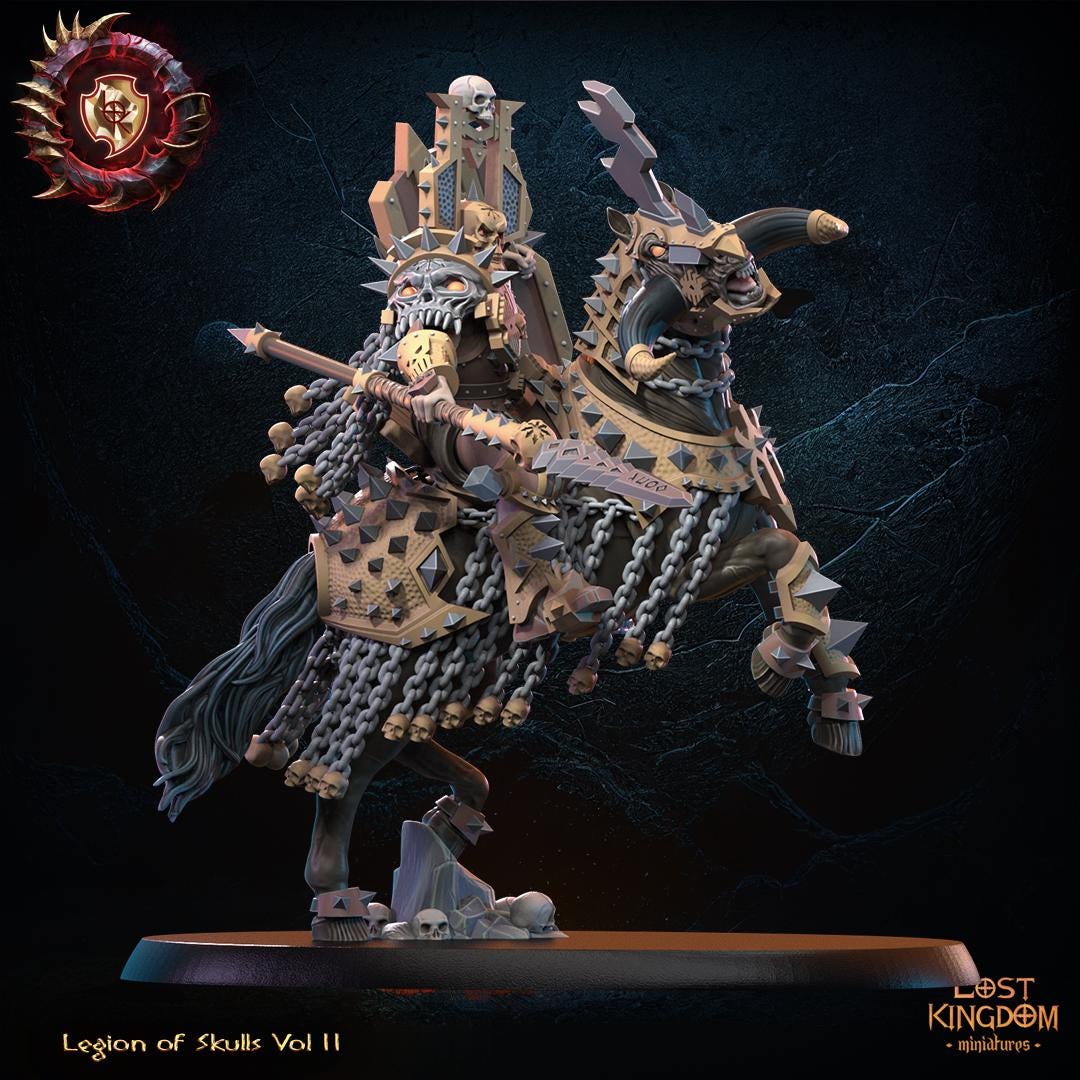 Fantasy Chaos - Blood God Champion Mounted - Lost Kingdom Miniatures