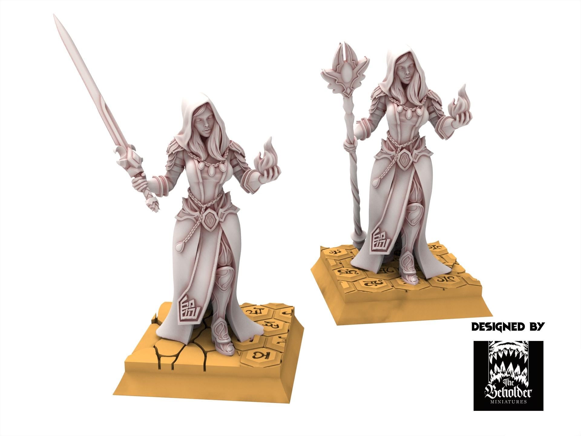 Hight Elves - Sorceress - Silvermoor - The Beholder Miniatures