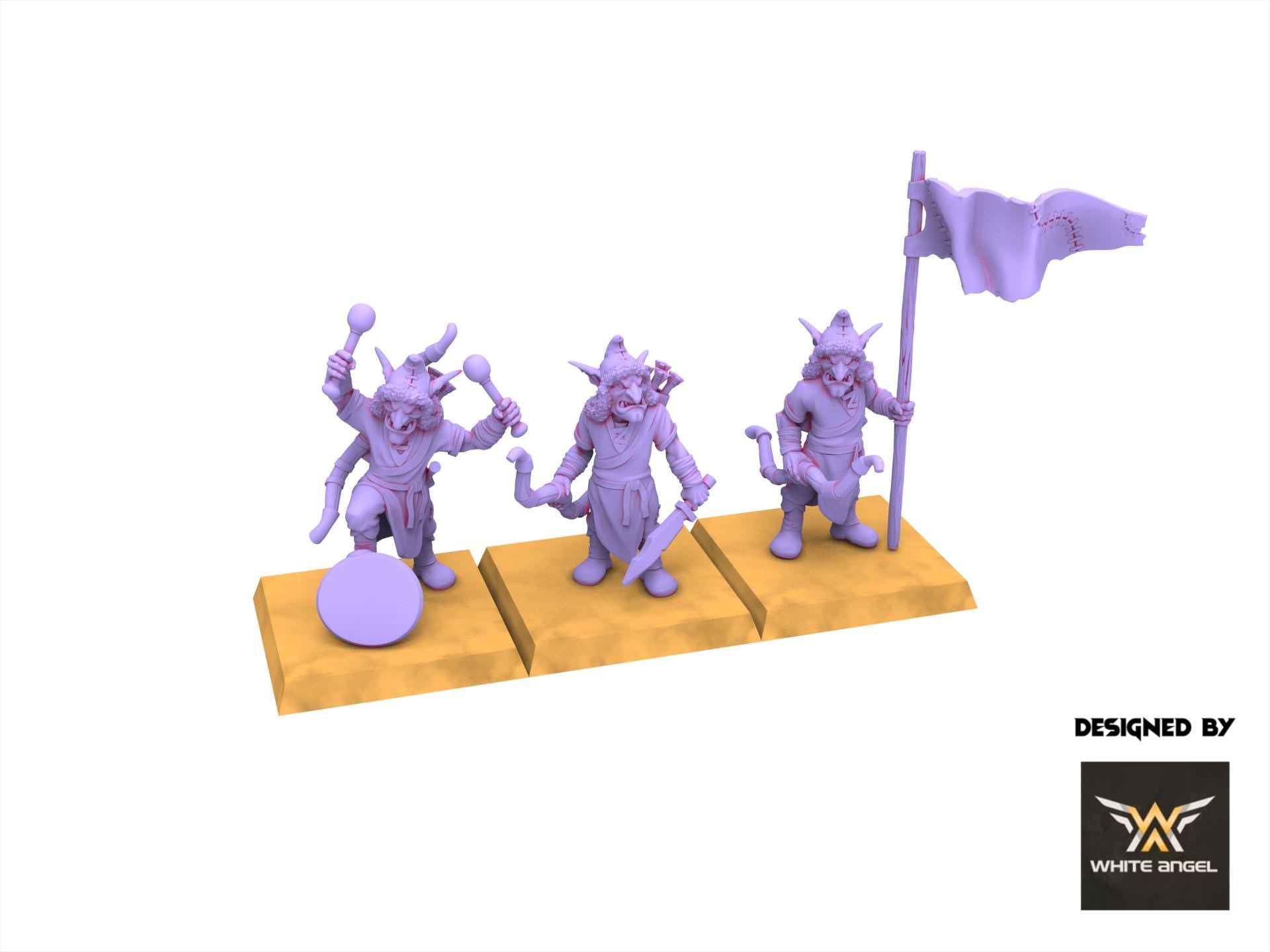 Chaos Dwarves - Infernal Goblin Arrow - Infernal Dwarves - White Angel Miniatures
