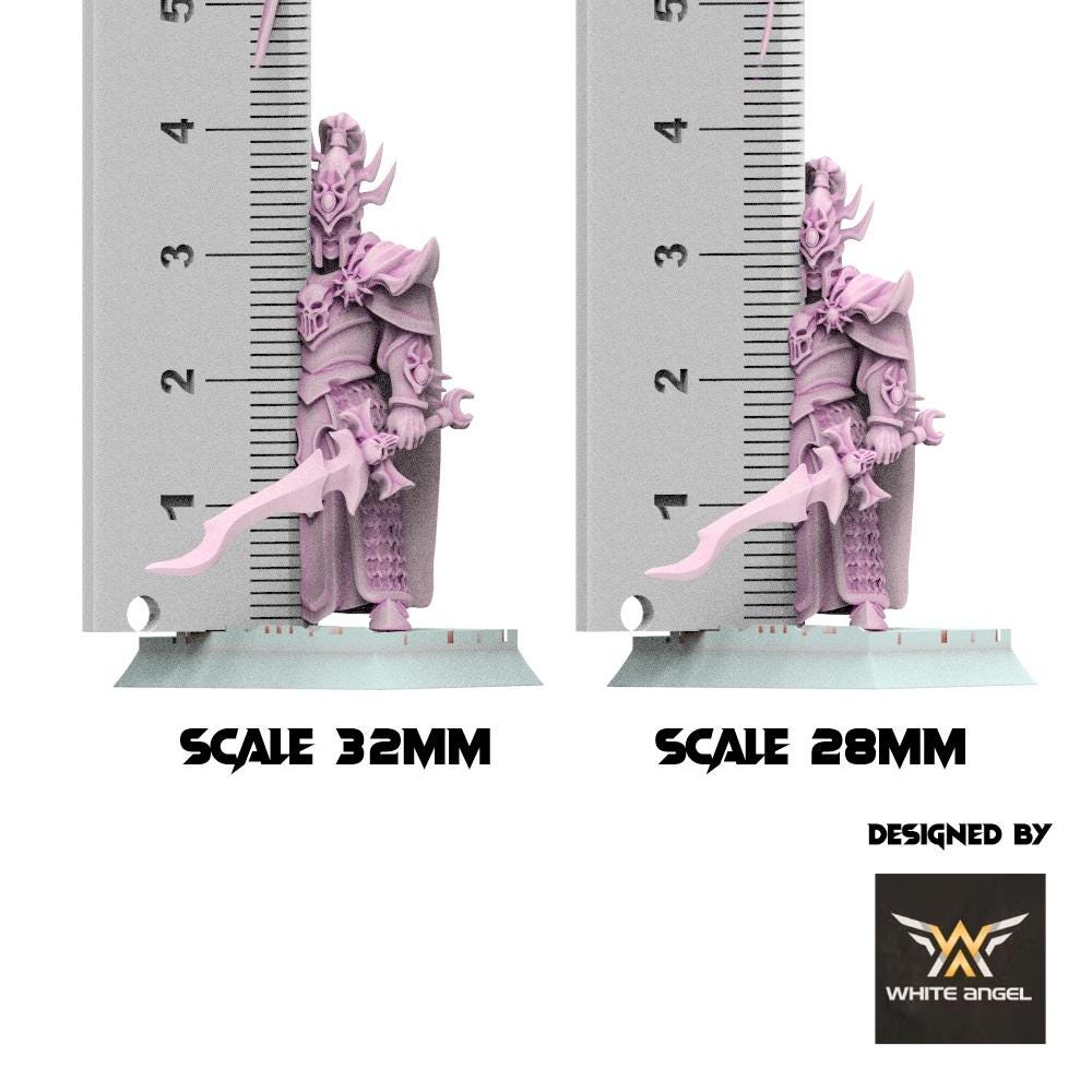 Dark Elves - Dark Standard Bearer - Slaves of Darkness - White Angel Miniatures