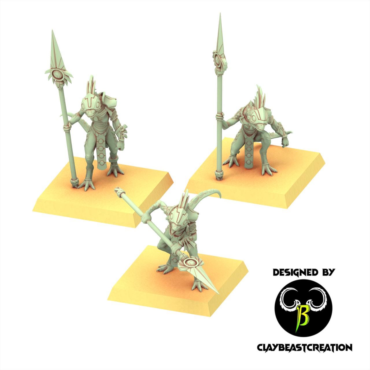 Lizardmen 28/32mm - Lavadon Prime - ClayBeastCreation