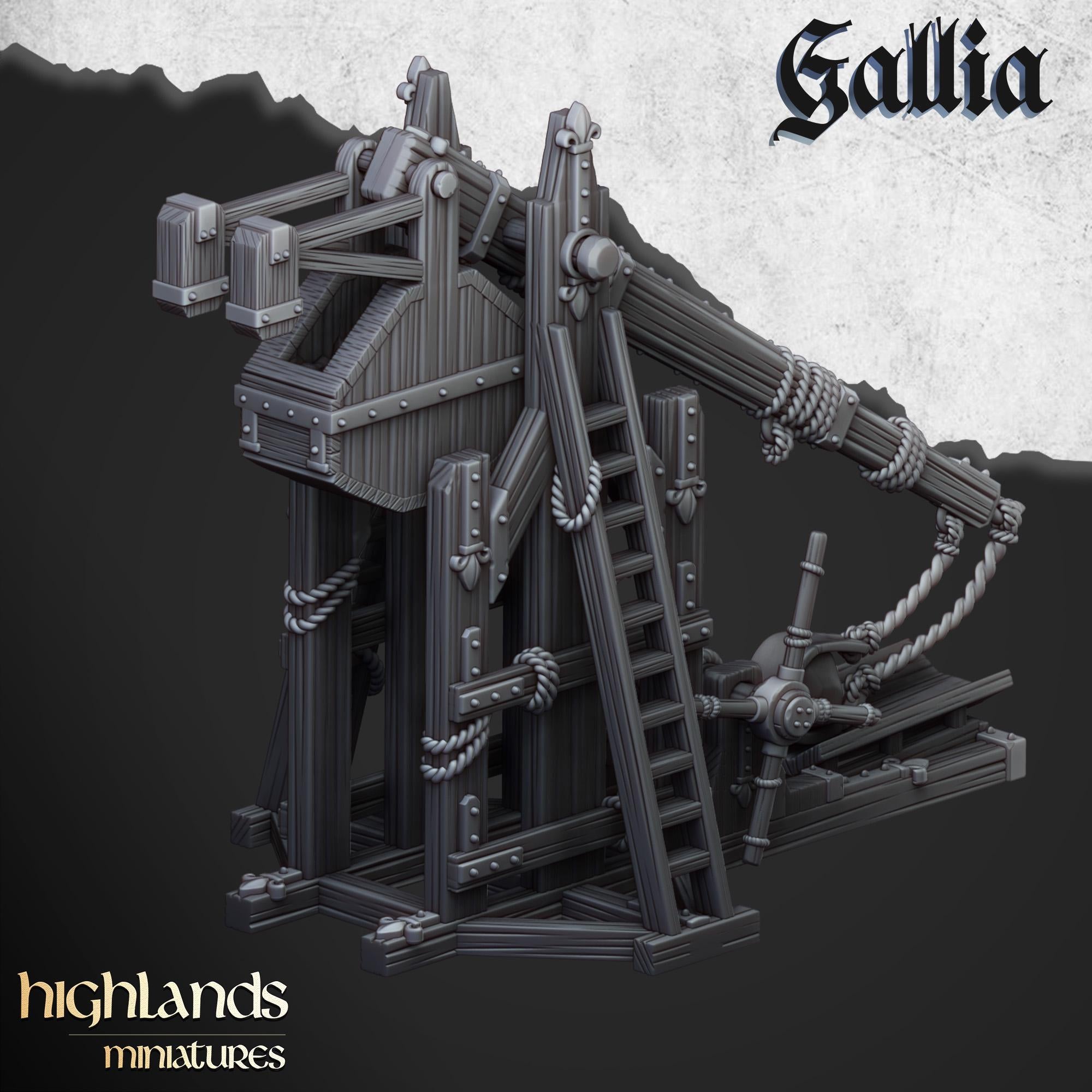 Arthurian Knights - Trebuchet - Gallia - Highlands Miniatures