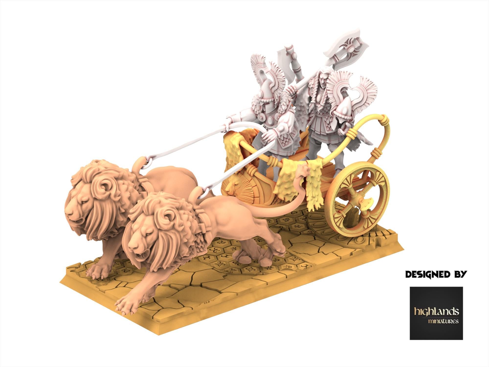 Hight Elves - Lions Chariot - Aegean - Highlands Miniatures