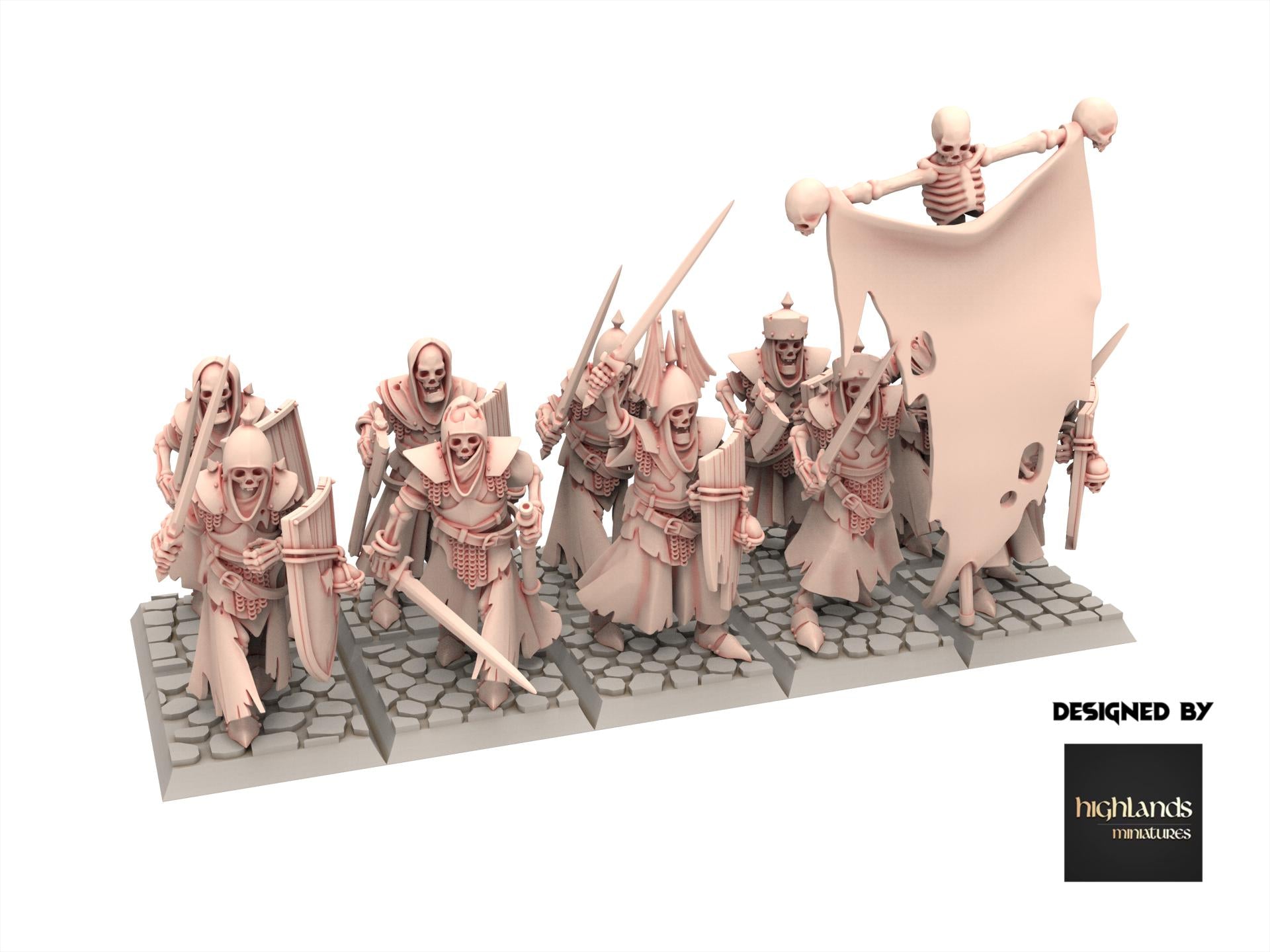 Undead - Skeletal Guard V2 - Transilvanya - Highlands Miniatures