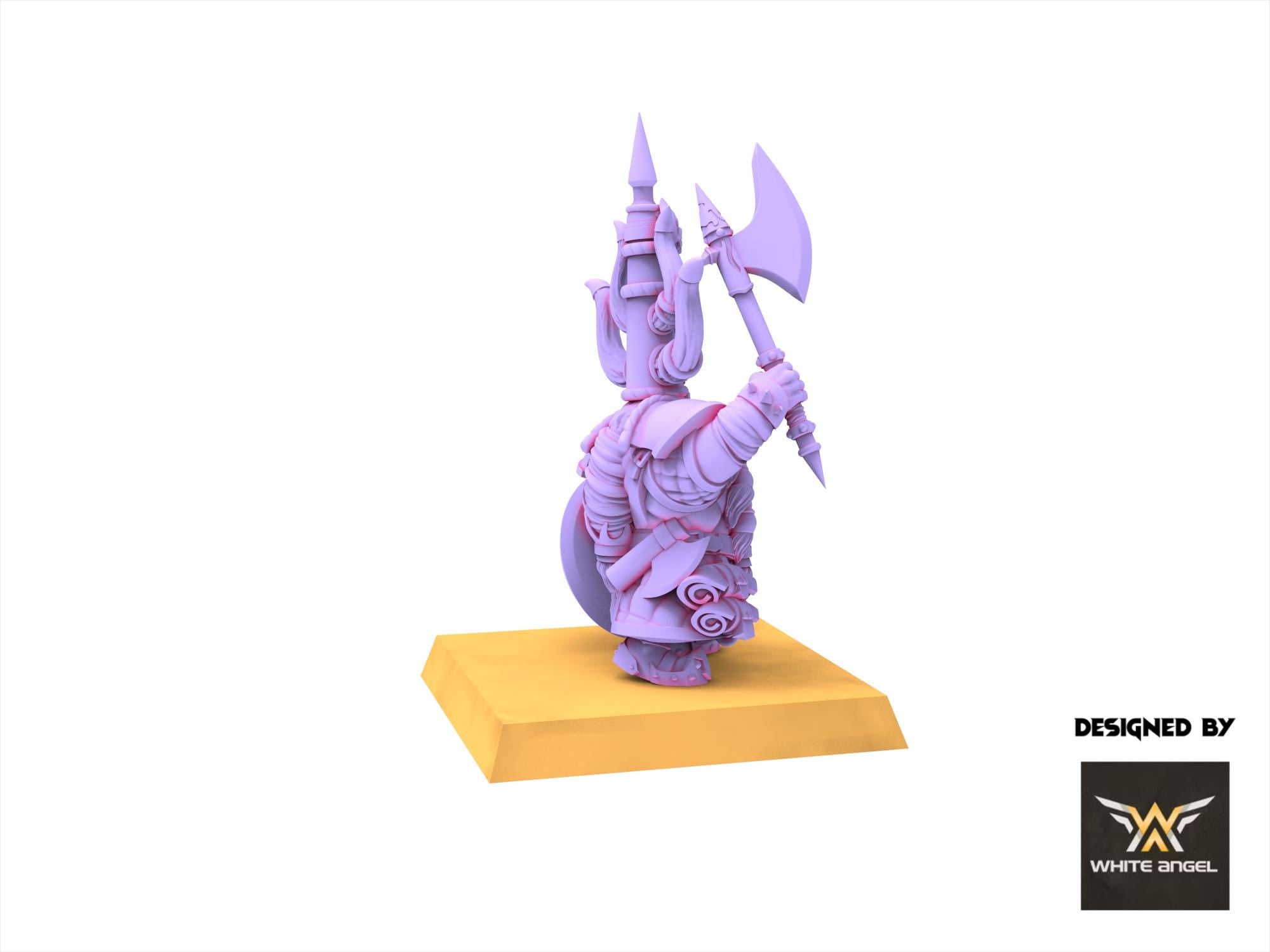 Chaos Dwarves - Infernal King - Infernal Dwarves - White Angel Miniatures