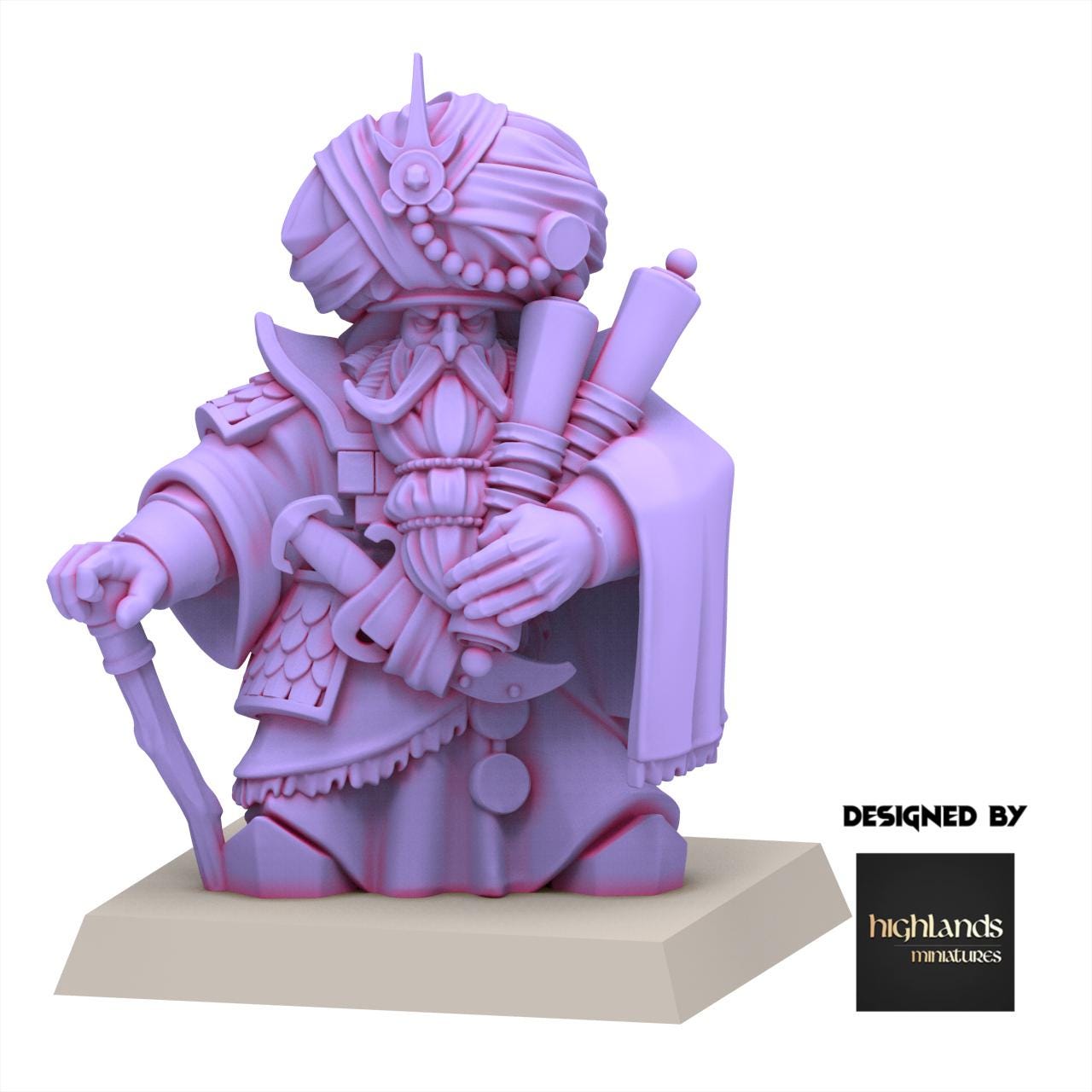 Chaos Dwarves - Sorcerer - Sons of Marduk - Highlands Miniatures