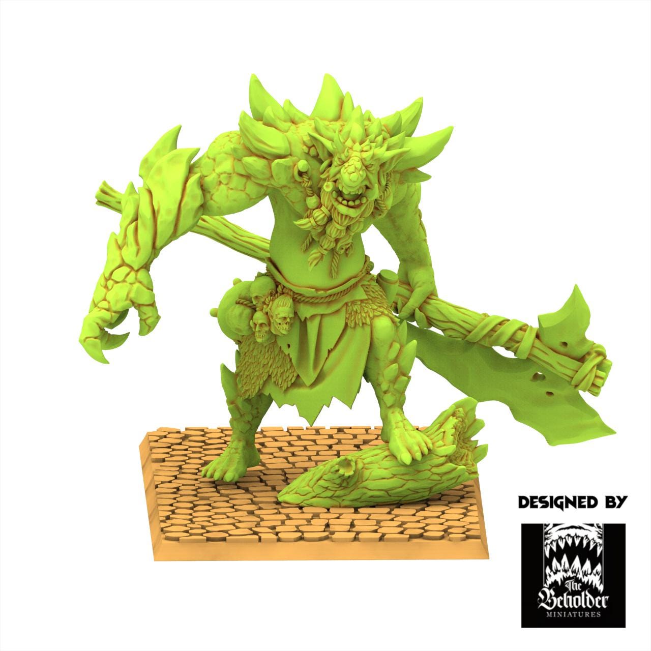 Orc & Goblin - Krakham Elder of the Rocks - The Black horde - The Beholder Miniatures