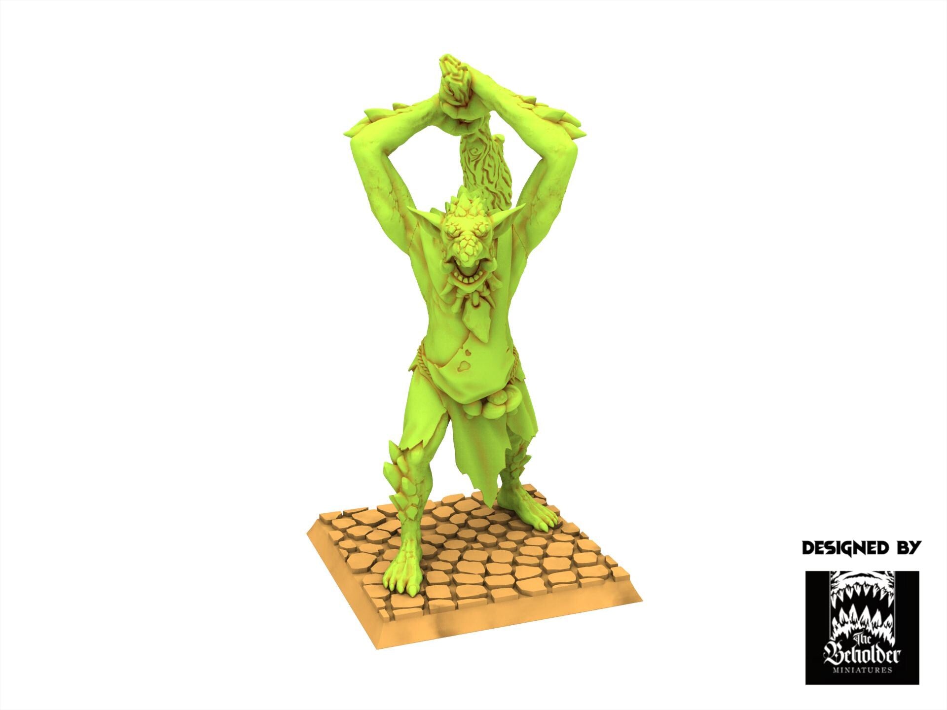 Orc & Goblin - Rock Trolls - The Black horde - The Beholder Miniatures