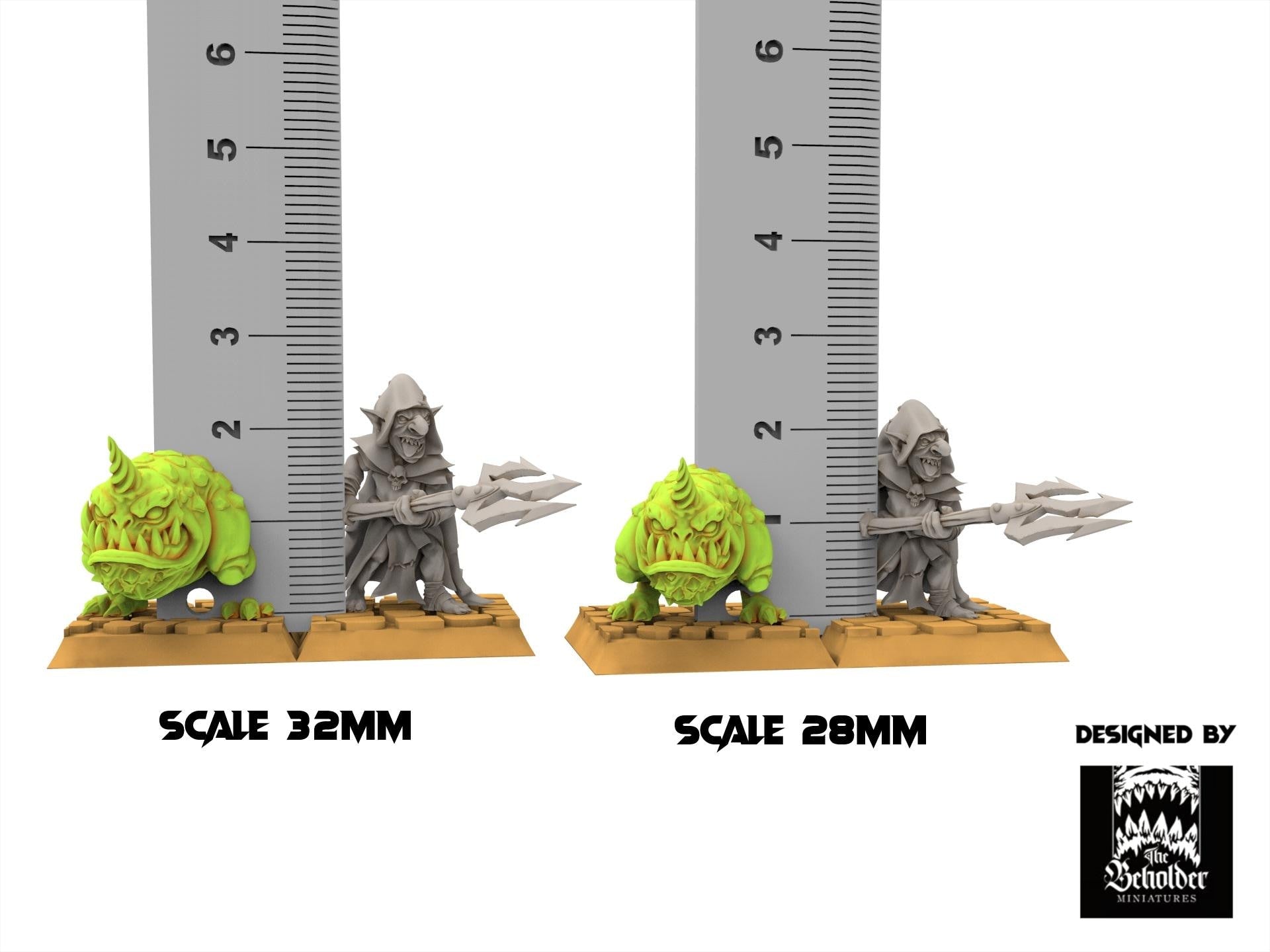 Orc & Goblin - Kavehorrors Whisperers - The Black horde - The Beholder Miniatures