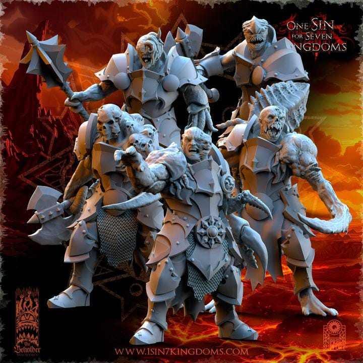 Fantasy Chaos - Tainted Warriors - Realm of Mayhem - The Beholder Miniatures
