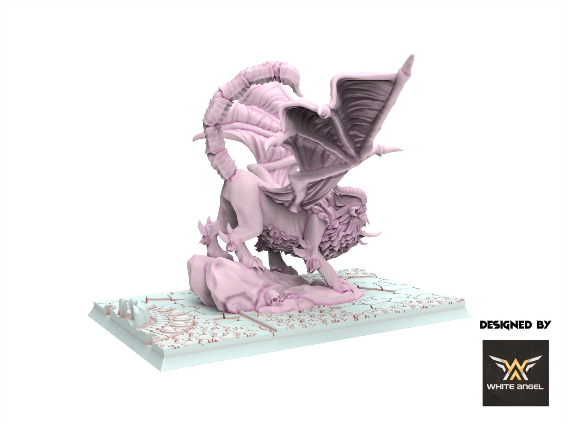 Dark Elves - Dark Manticore - Slaves of Darkness - White Angel Miniatures