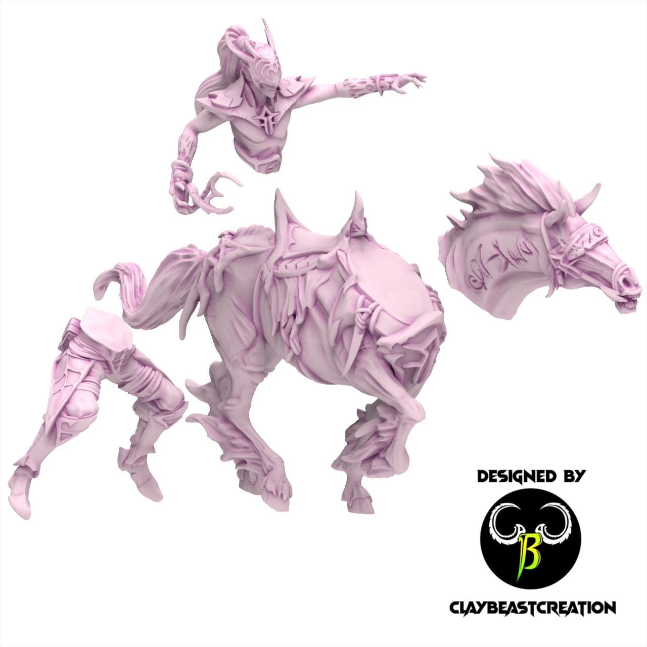 Dark Elves - Silk Cabalist - Cult of the Eight - ClayBeastCreation