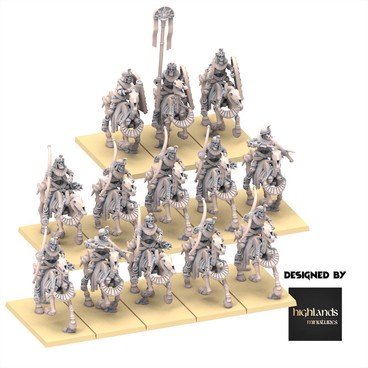 Eternal Dynasties - Ancient Skeletal Cavalry with Bows - Eternal Dynasties - Highlands Miniatures