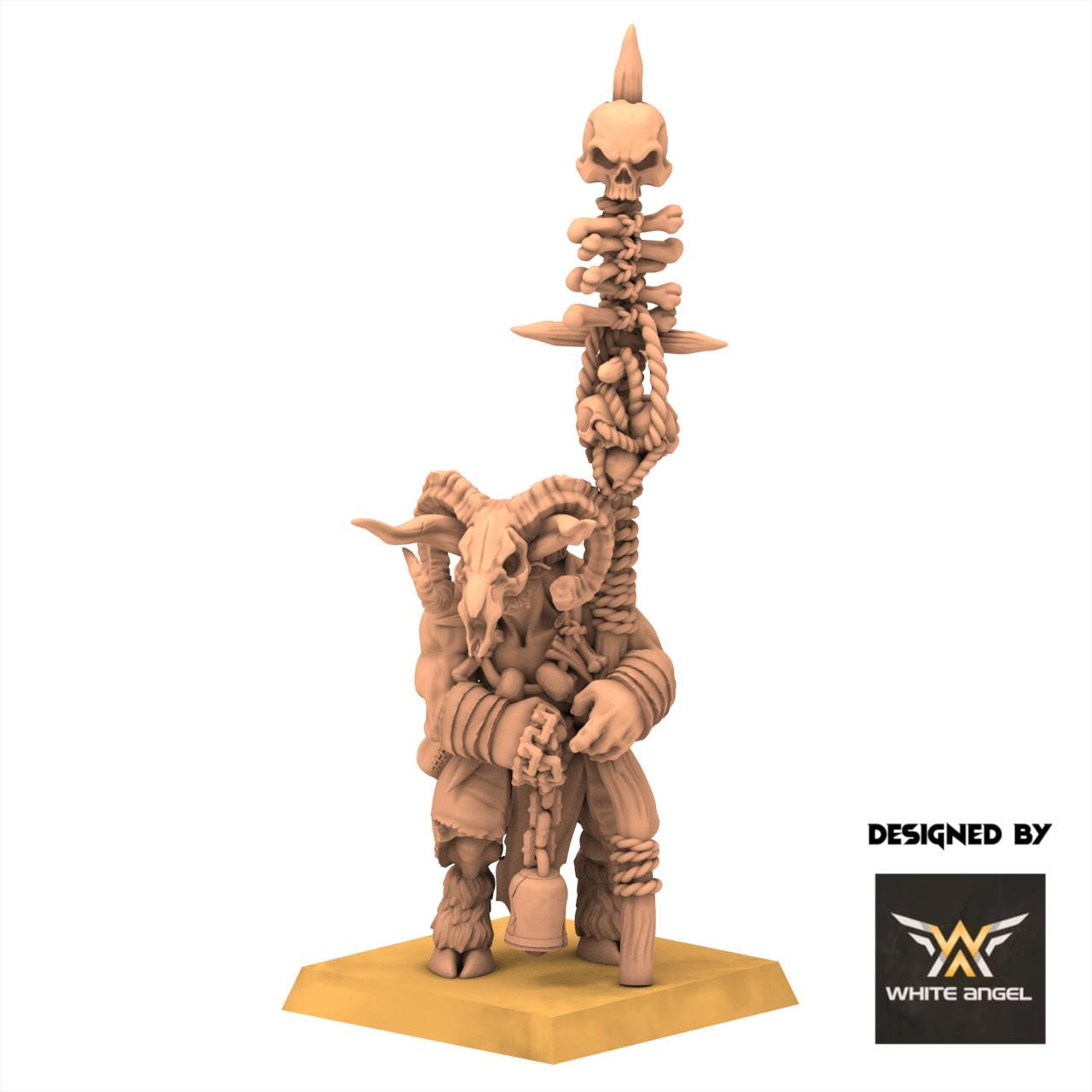 Beastmen - Beast High Shaman - White Angel Miniatures