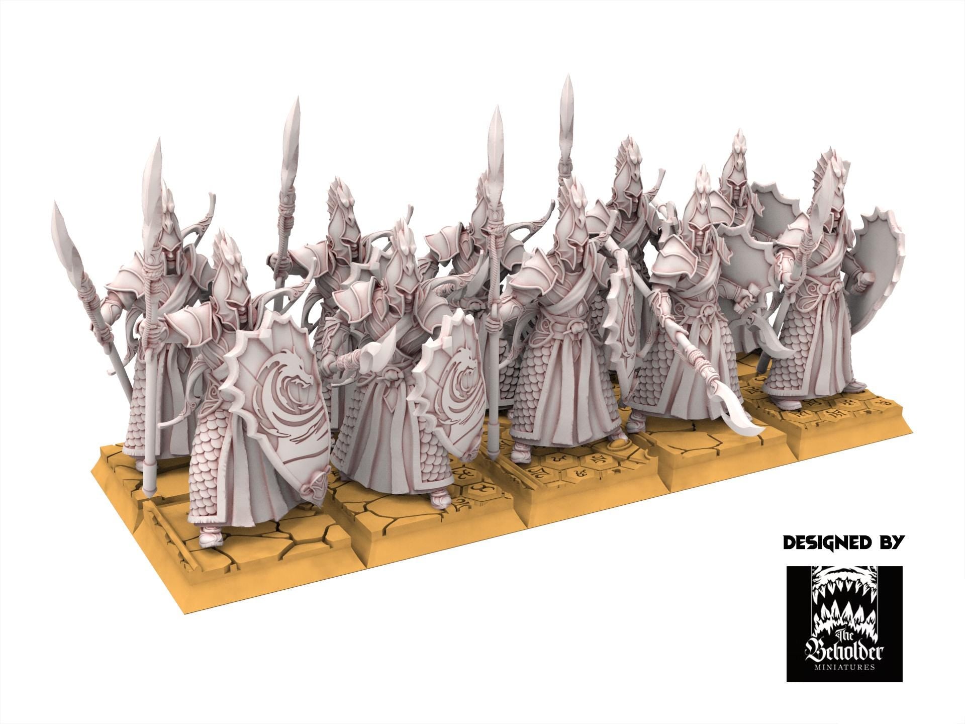 Hight Elves - Ilithien Coastland Militia - Silvermoor - The Beholder Miniatures