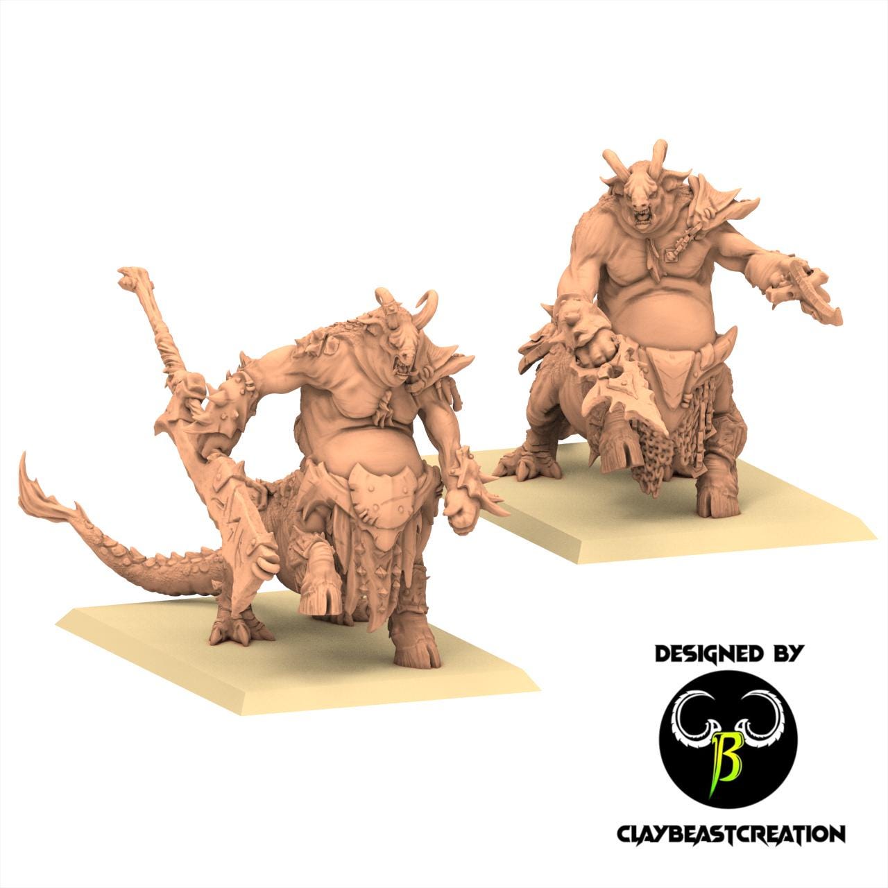 Beastmen - Centigons - Fallen Beast - ClayBeastCreation