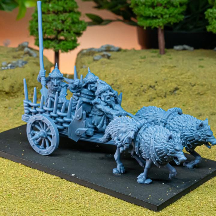 Orc & Goblin - Goblin Chariot - Steppe Goblin - Highlands Miniature