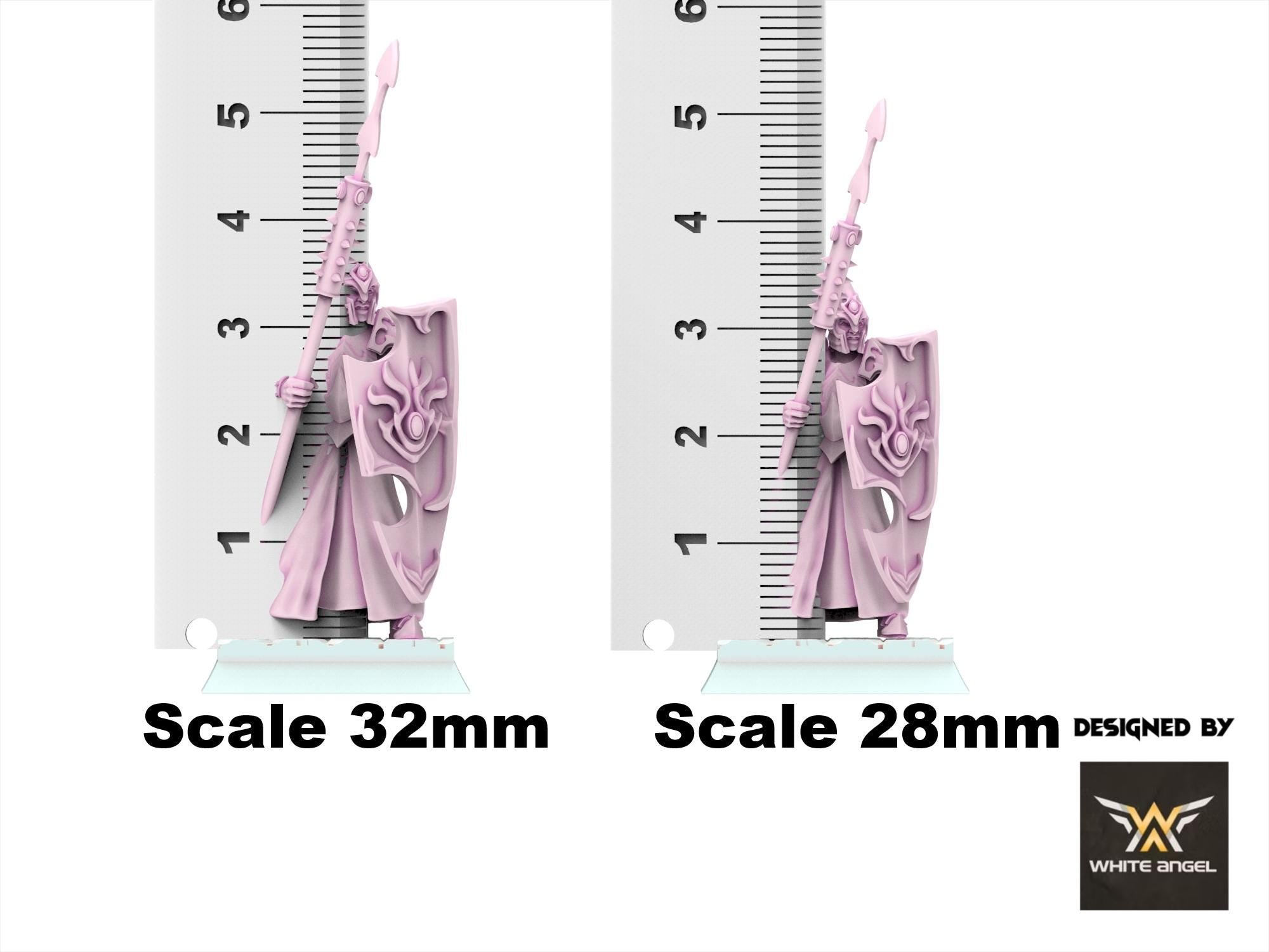 Dark Elves - Harpoon Guards - Slaves of Darkness - White Angel Miniatures