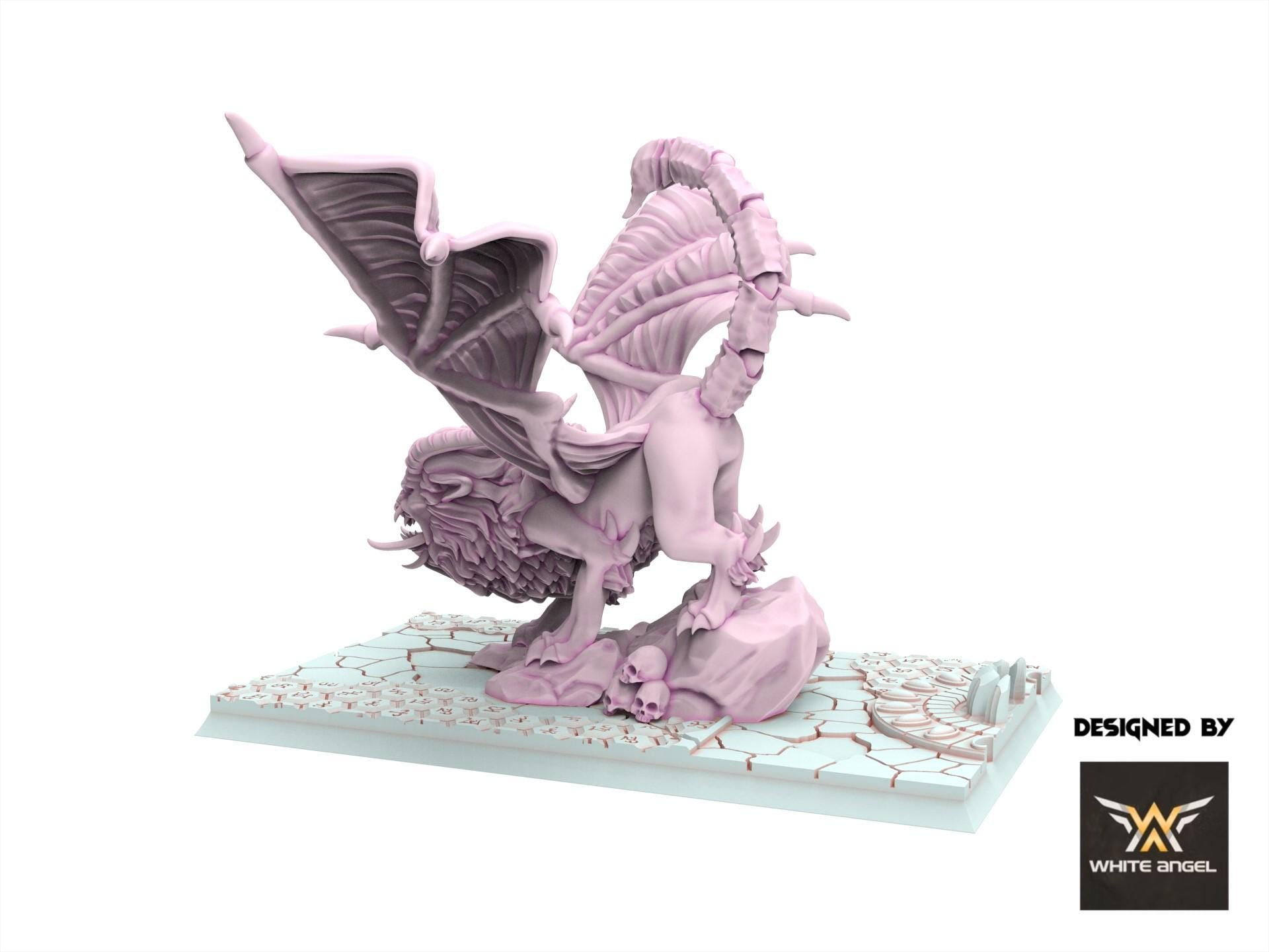 Dark Elves - Dark Manticore - Slaves of Darkness - White Angel Miniatures