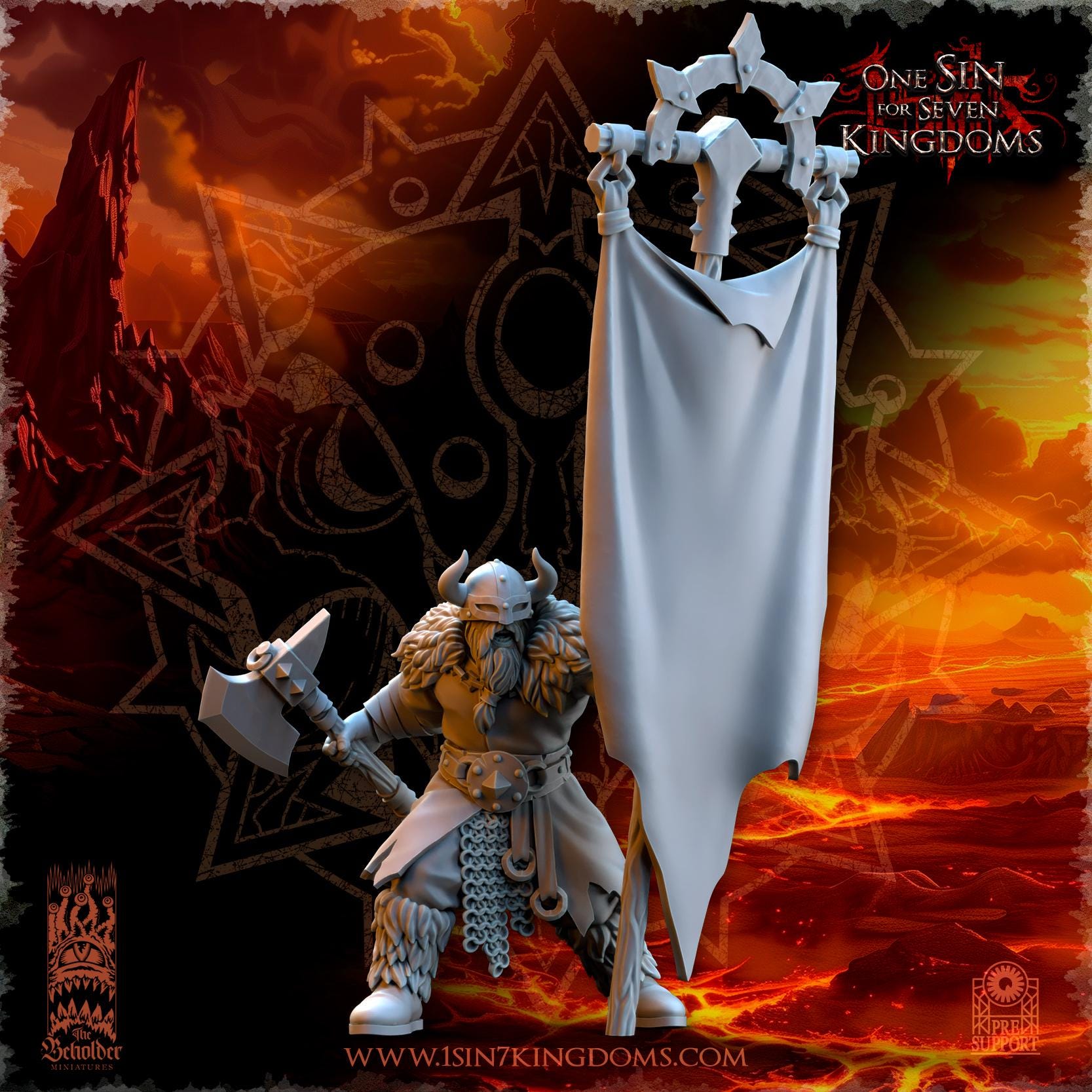 Fantasy Chaos - Northern Reavers - Realms of Mayhem - Beholder Miniature