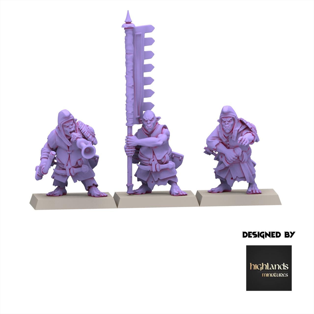 Chaos Dwarves - Hobgoblin Archer - Sons of Marduk - Highlands Miniatures