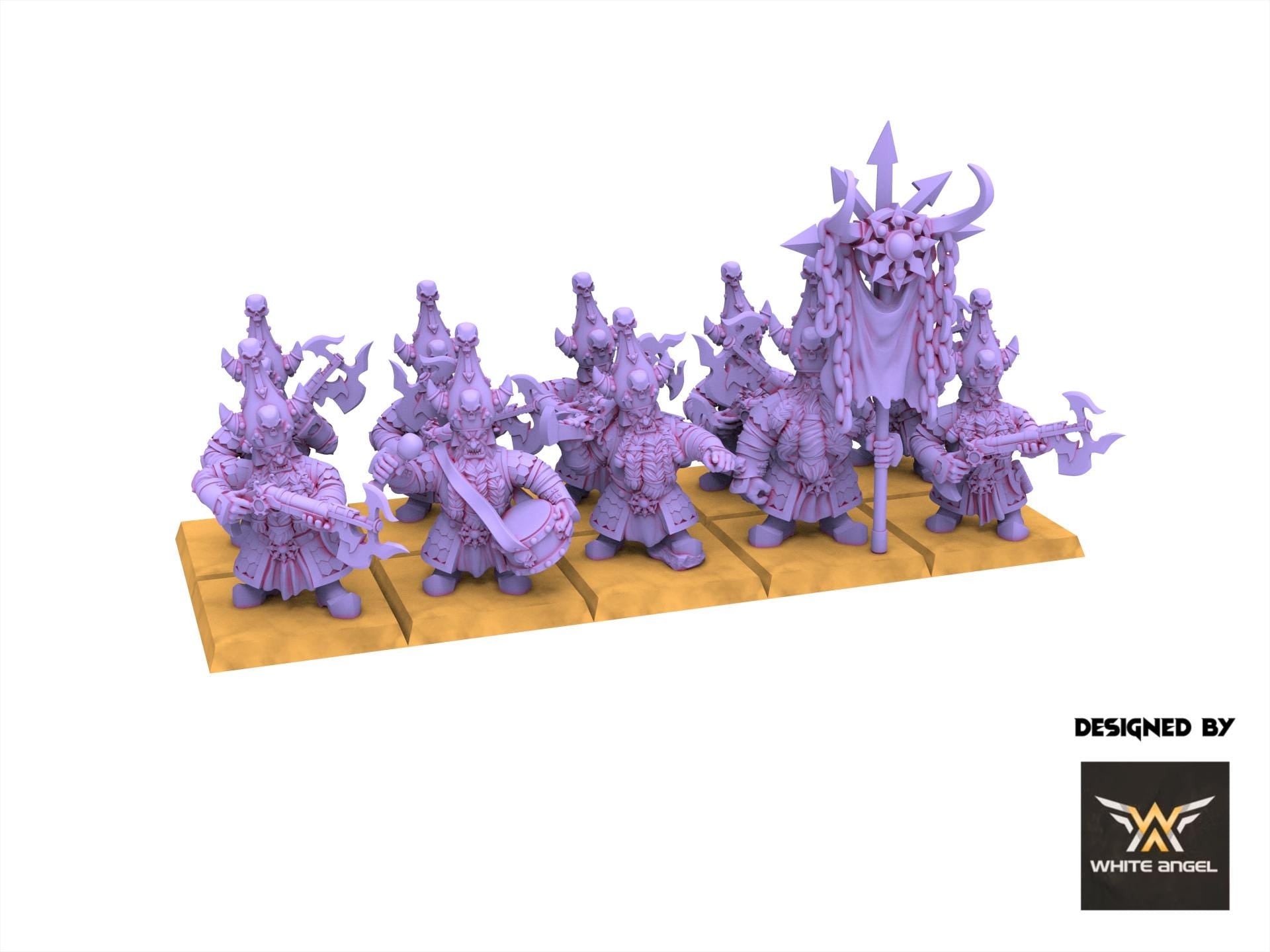 Chaos Dwarves - Infernal Whistle - Infernal Dwarves - White Angel Miniatures