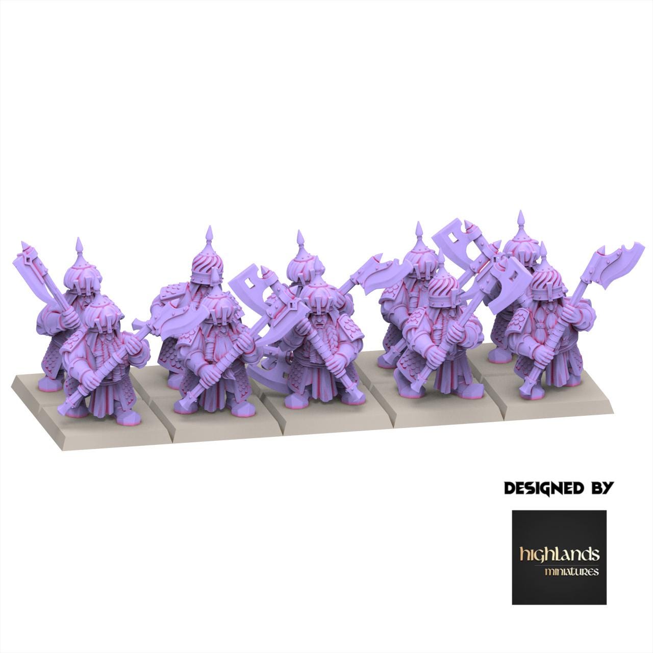 Chaos Dwarves - Warriors With Great Weapons - Sons of Marduk - Highlands Miniatures