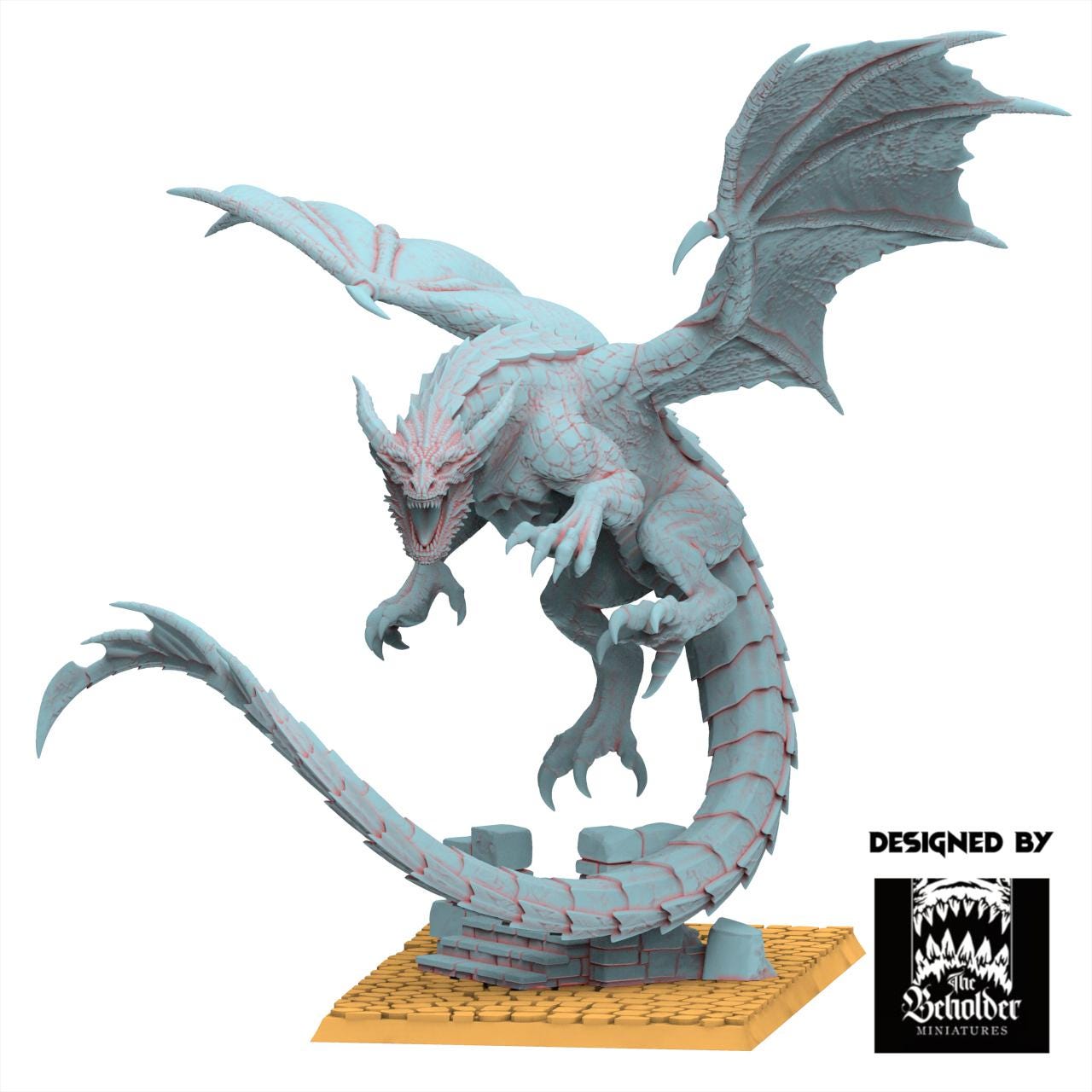 Fantasy Chaos - Wuthang, the Wasteland Dragon - Realm of Mayhem - The Beholder Miniatures