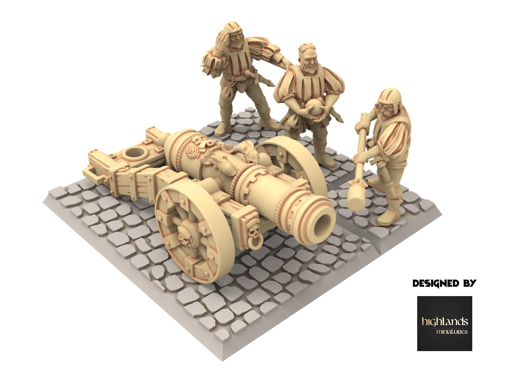 Imperial Fantasy - Great Cannon, Imperial artillery - Sunland - Highlands Miniatures