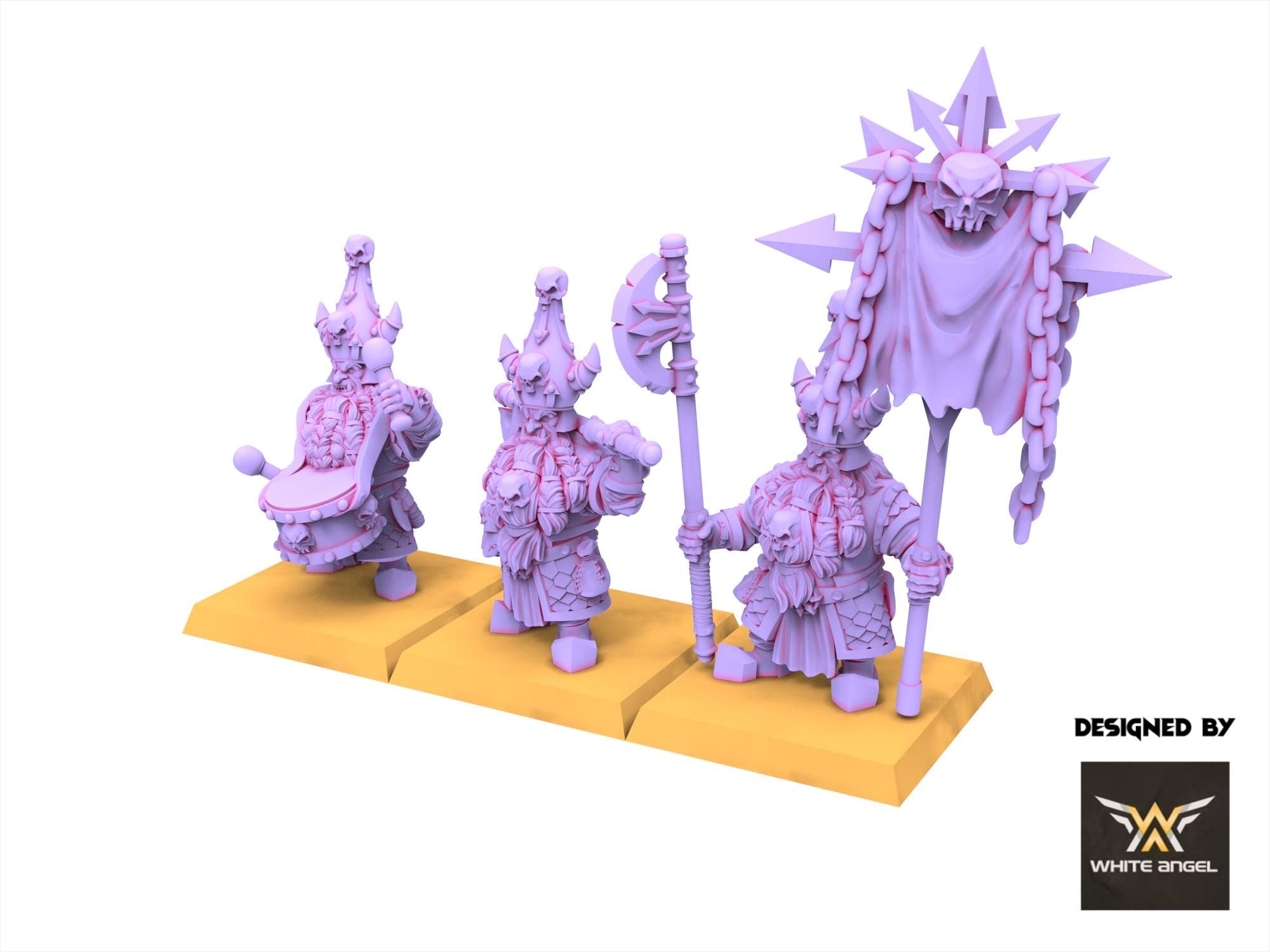 Chaos Dwarves - Infernal Lance - Infernal Dwarves - White Angel Miniatures